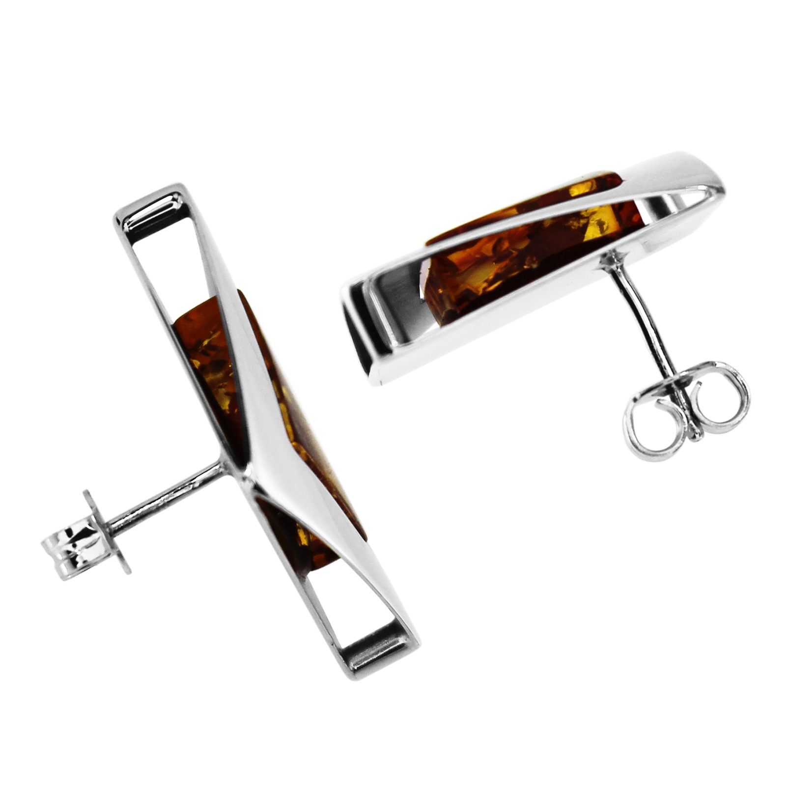 OSTSEE-SCHMUCK Paar Ohrstecker »Ostsee-Schmuck Ohrstecker Alvina 20 x 20 mm«, (2 tlg.)