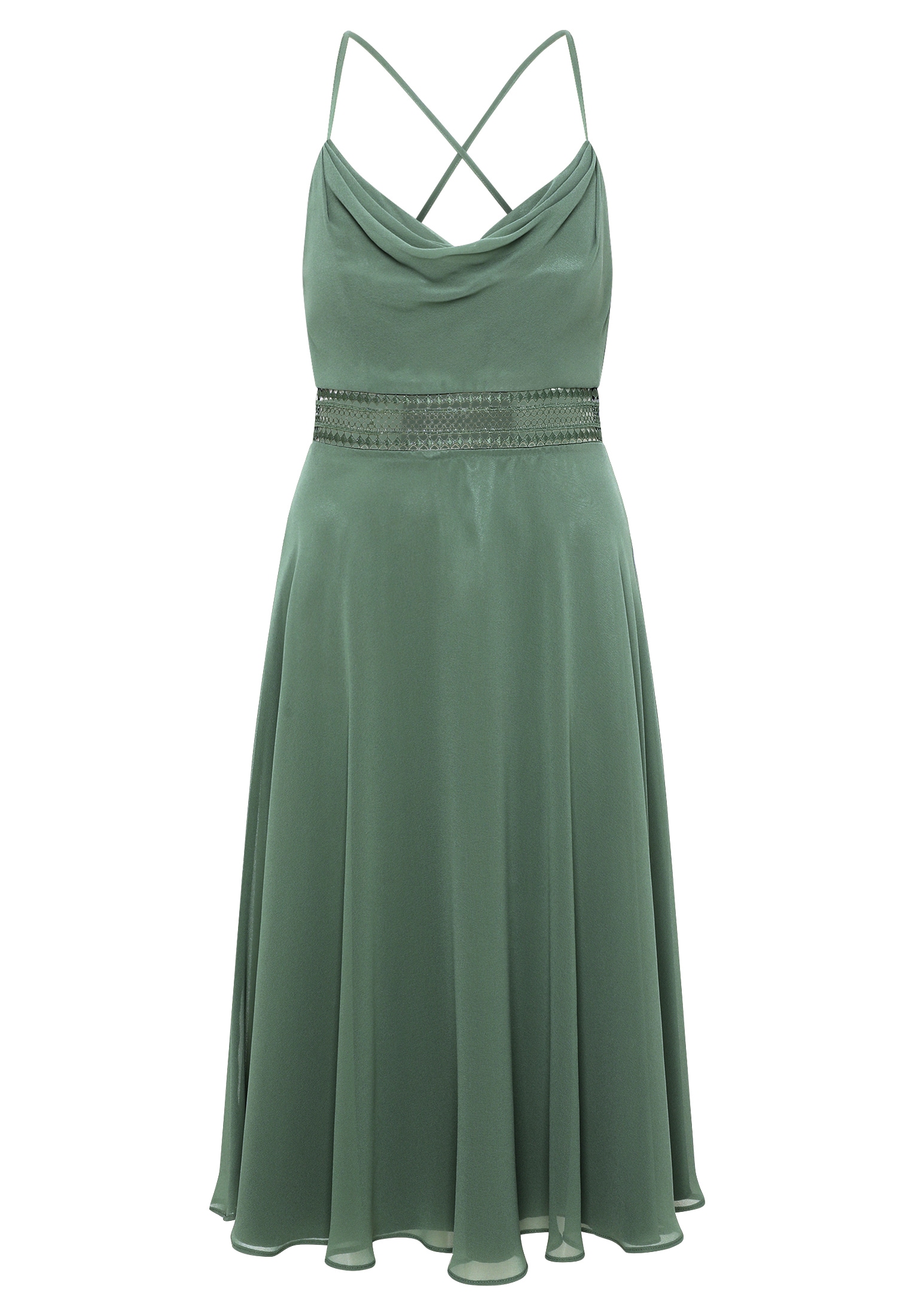 Vera Mont Cocktailkleid »Vera Mont Cocktailkleid mit Wasserfallausschnitt«, Stickerei
