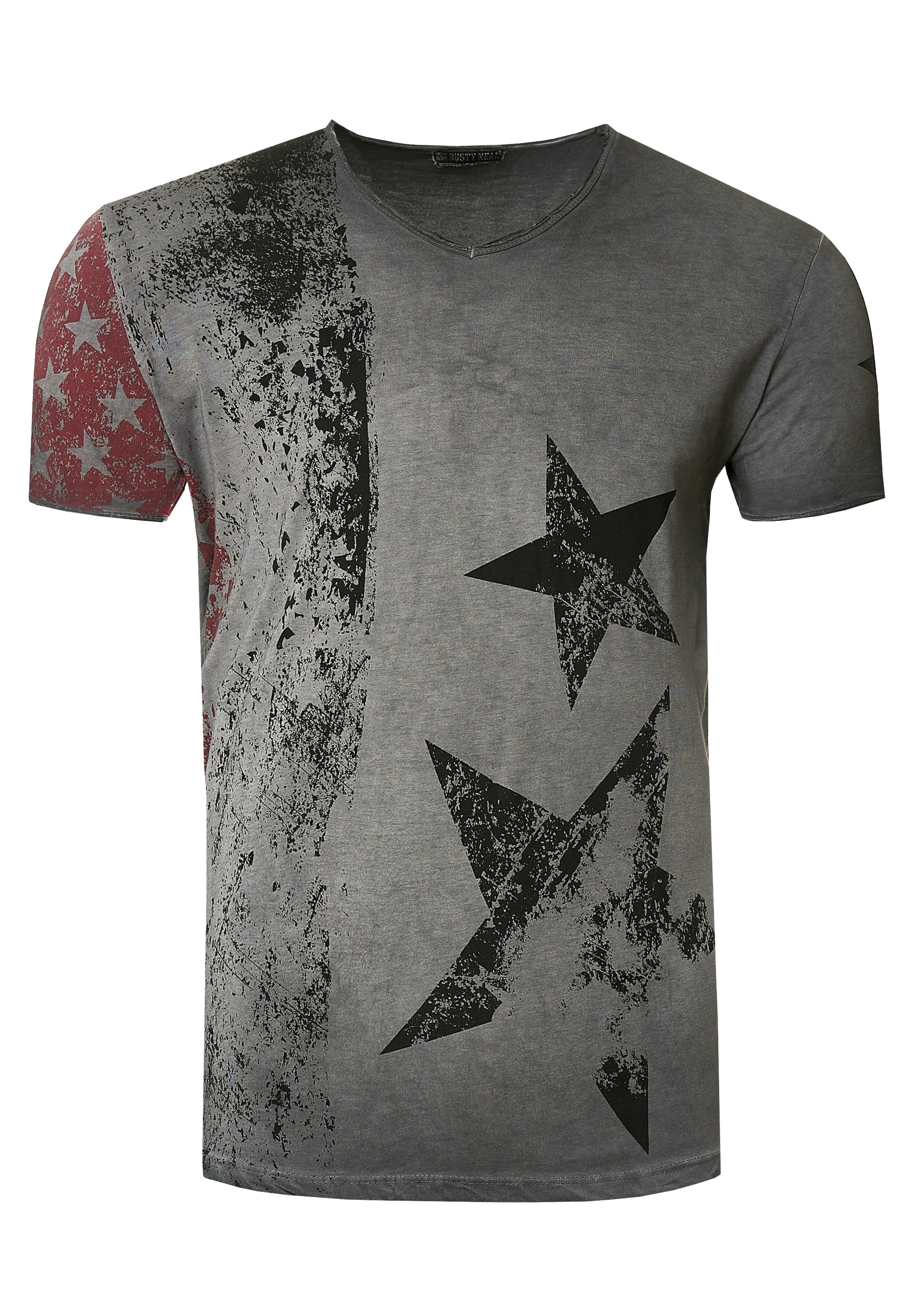 Rusty Neal T-Shirt, mit V-Neck