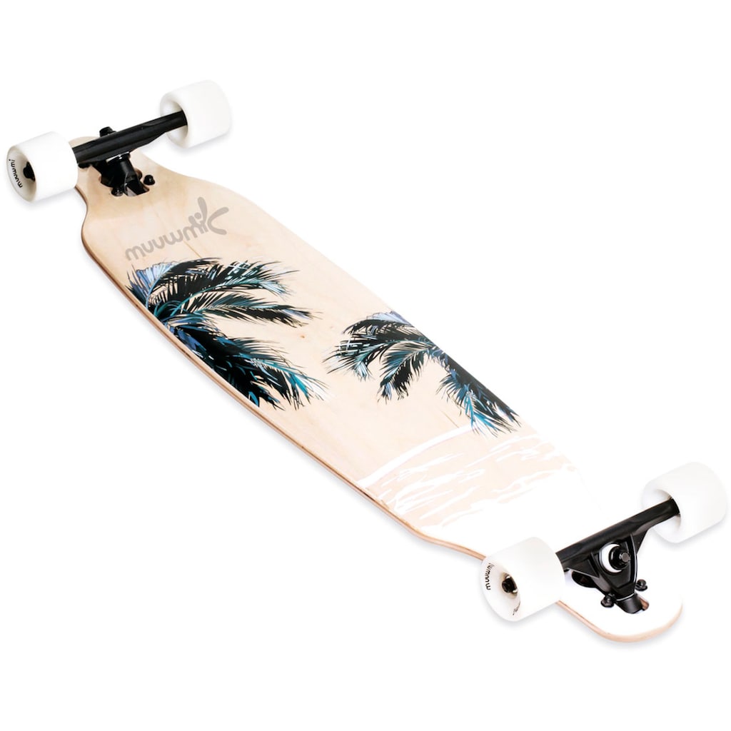 Muuwmi Longboard »Beach/Wood, ABEC 7«