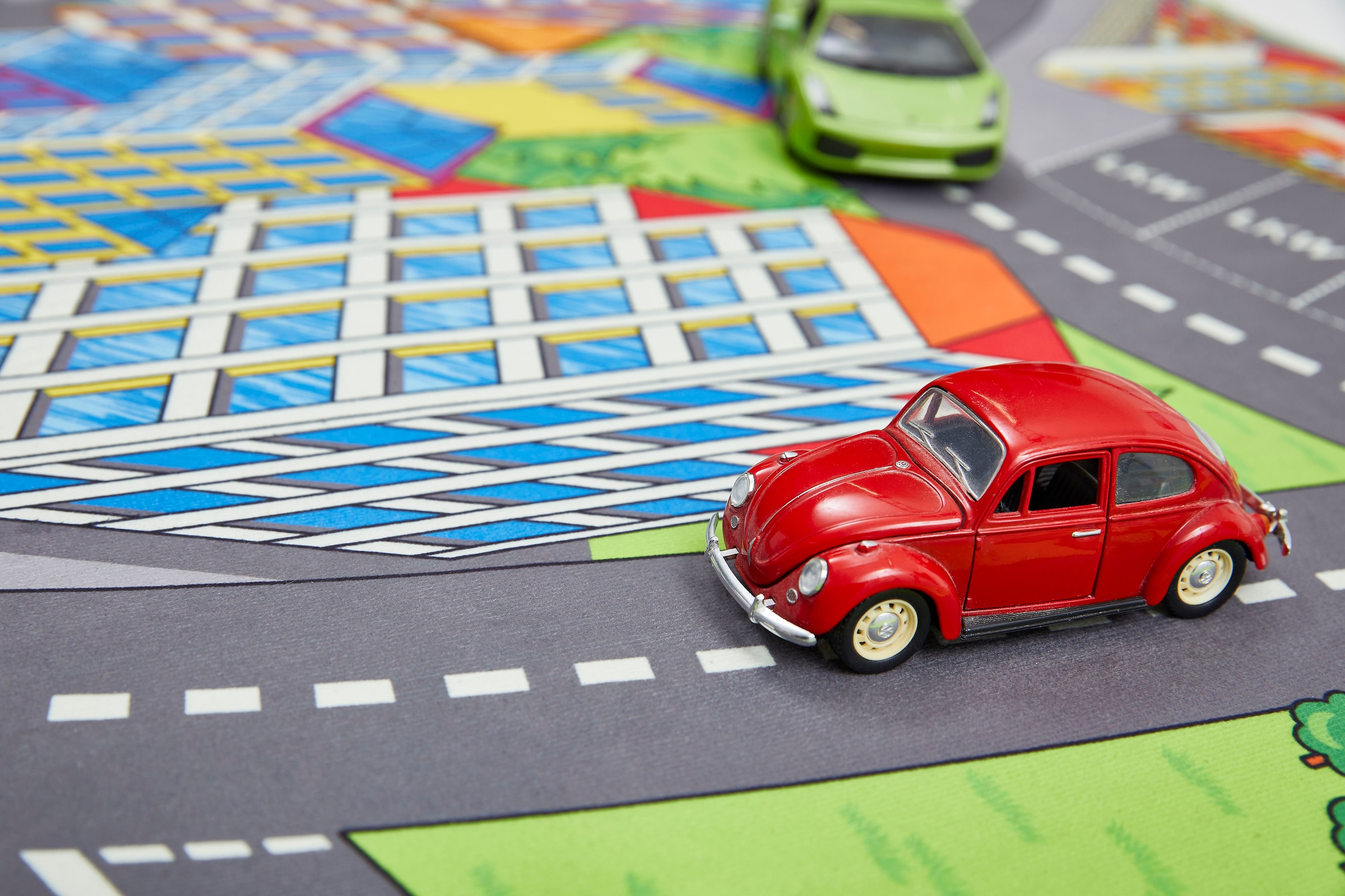 Andiamo Kinderteppich »Street«, rechteckig, 5 mm Höhe, Straßen-Spiel-Teppich, weiche Spielunterlage, rutschhemmend