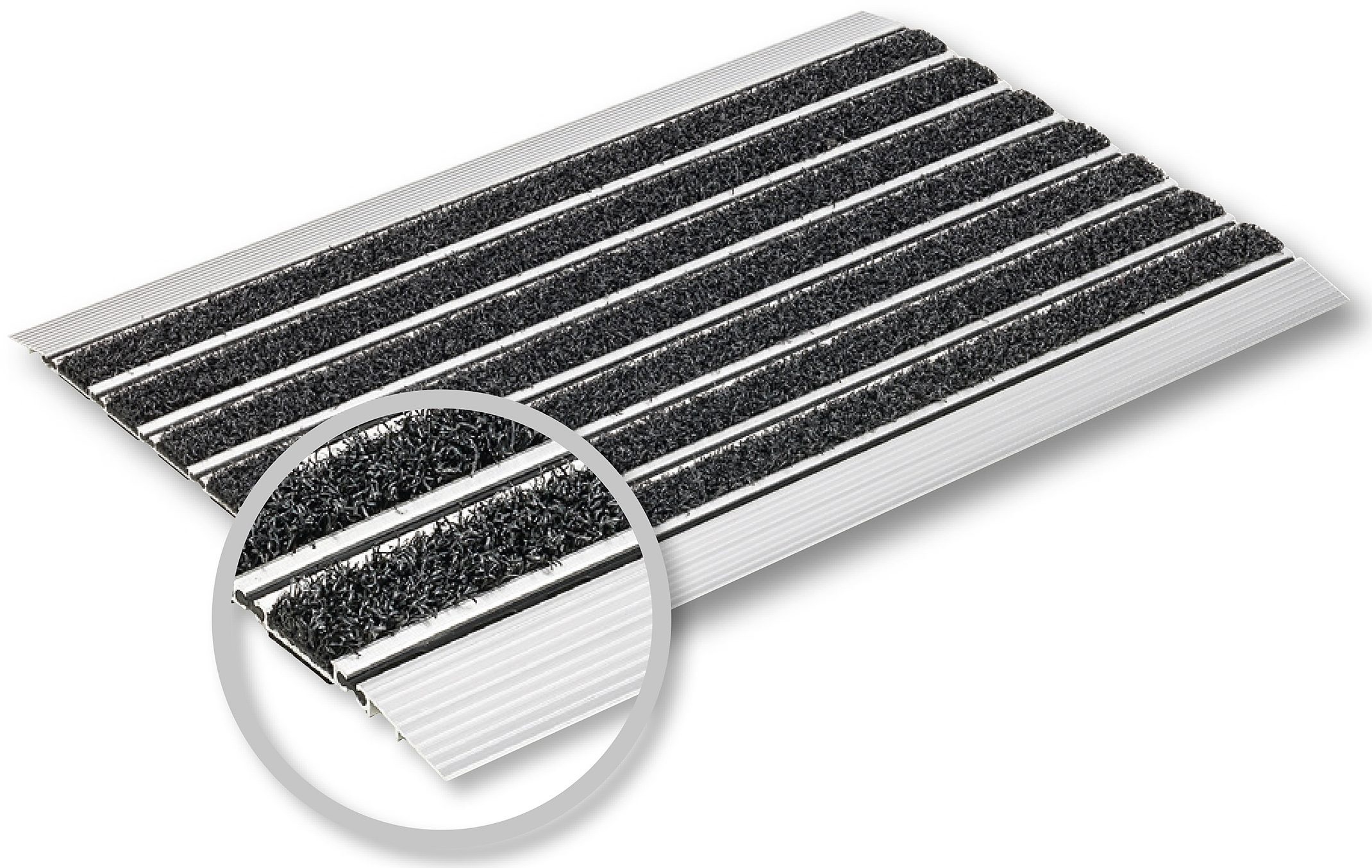 ASTRA Fußmatte »Scraper«, rechteckig, 10 mm Höhe, Schmutzfangmatte, mit Aluminiumrahmen