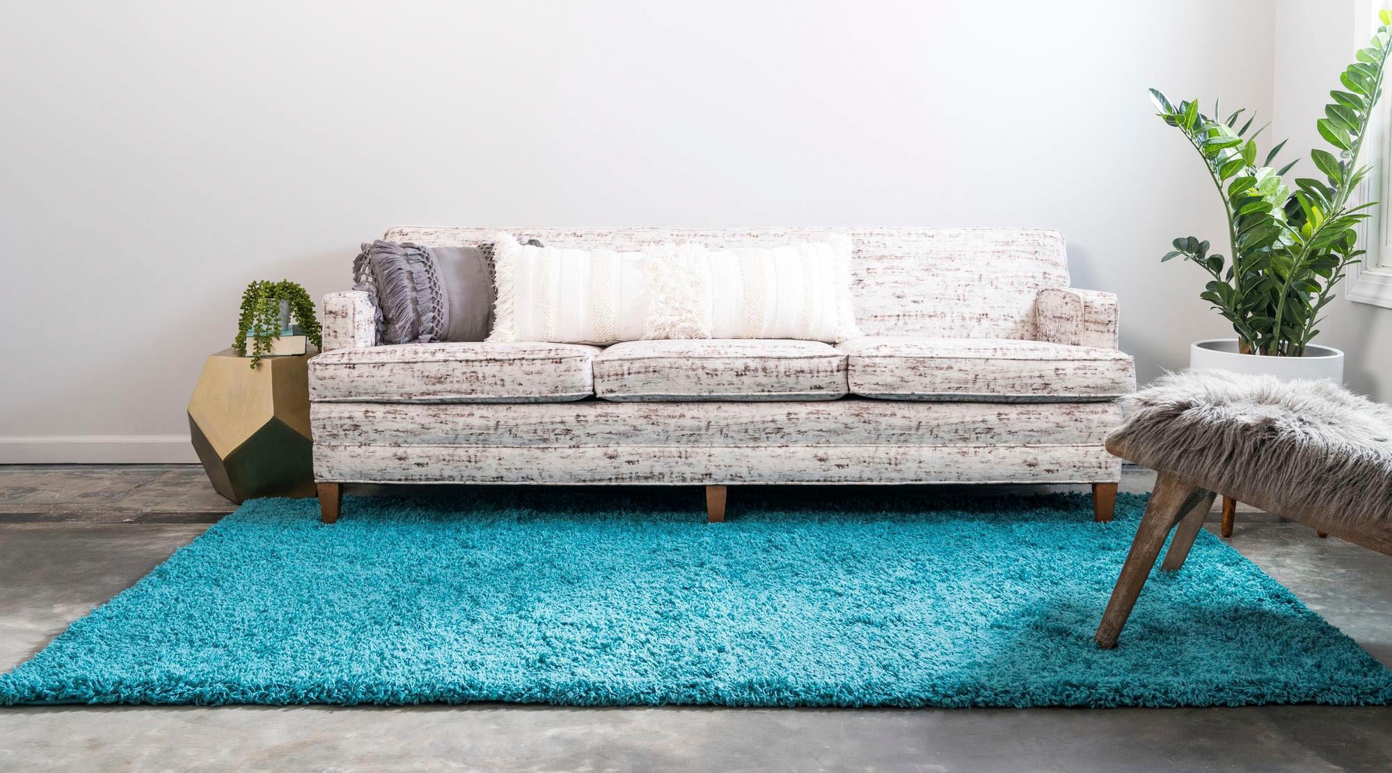 Myflair Möbel & Accessoires Hochflor-Teppich »Shaggy Shag Lagerräumung«, rechteckig, 38 mm Höhe, gewebt, Uni Farben, ideal im Wohnzimmer & Schlafzimmer