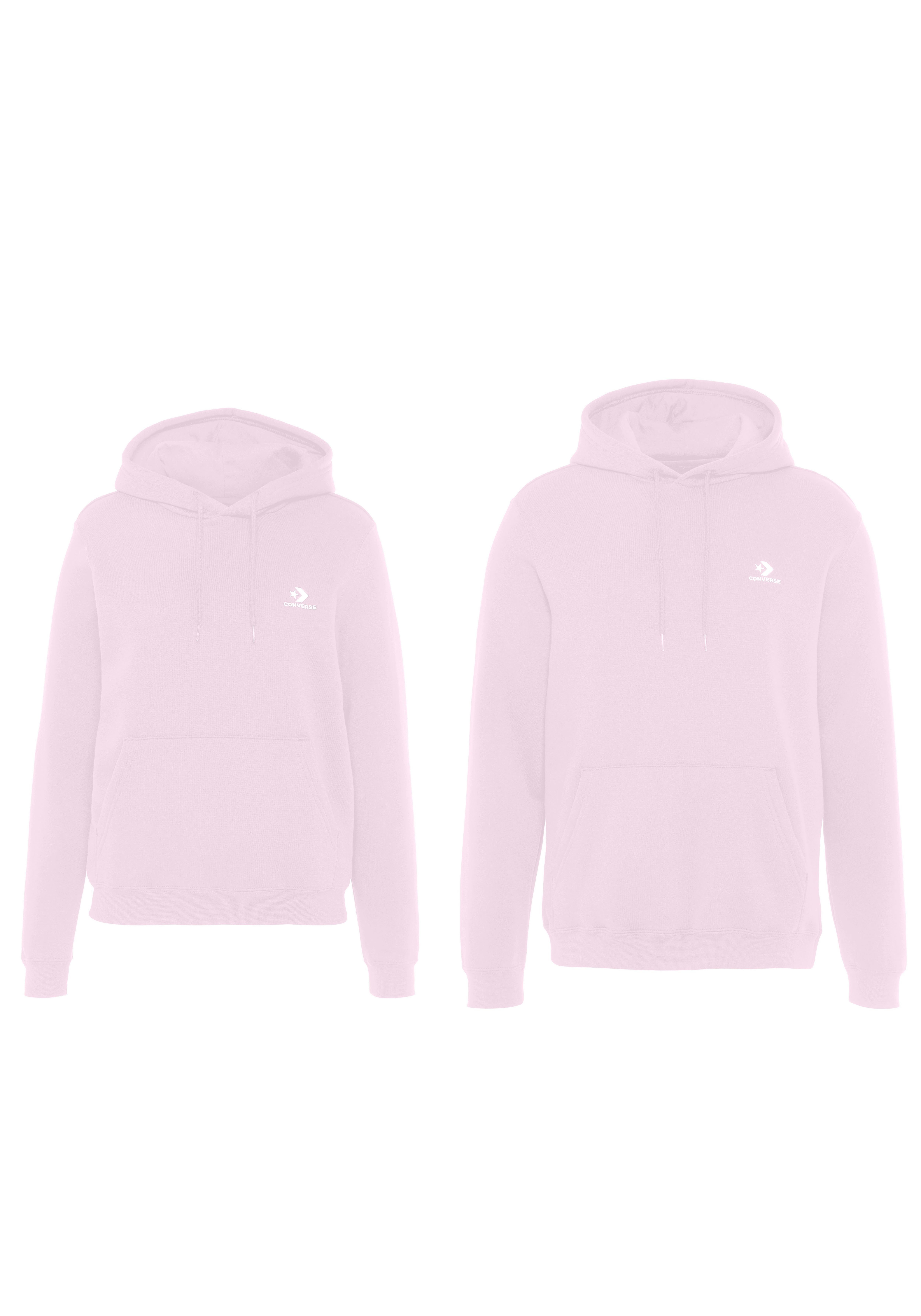 Converse Kapuzensweatshirt "EMBROIDERED STAR CHEVRON BRUSHED BACK FLEECE HOODIE", mit Kängurutasche, aus angerauter Sweatware, Langarm