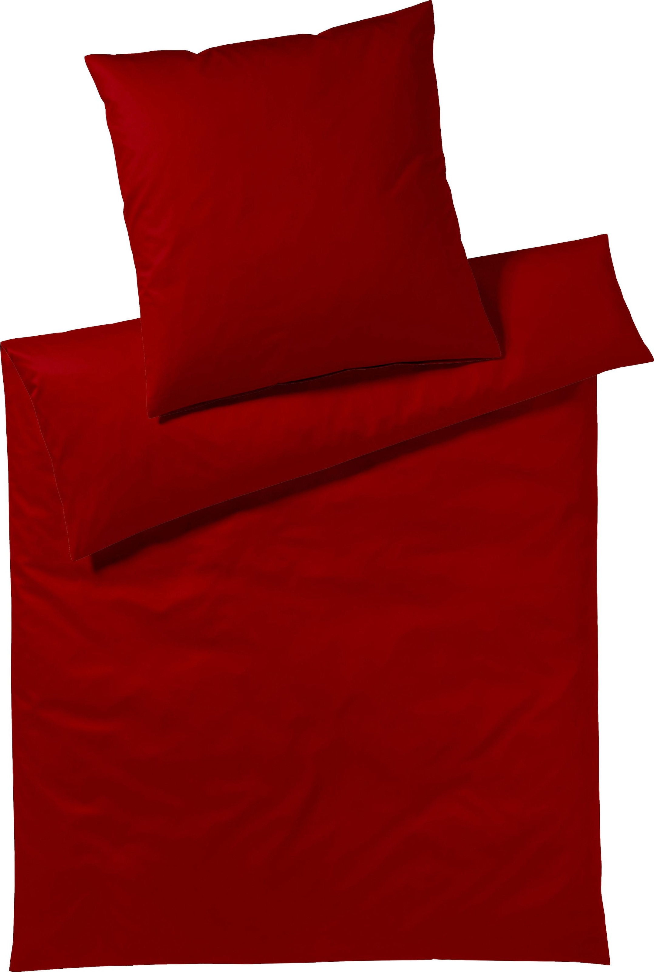 Yes for Bed Bettwäsche "Pure & Simple Uni in Gr. 135x200, 155x220 oder 200x200 cm" 2 Stk. Bettwäsche aus Baumwolle, zeitlose Bettwäsche mit seidigem Glanz