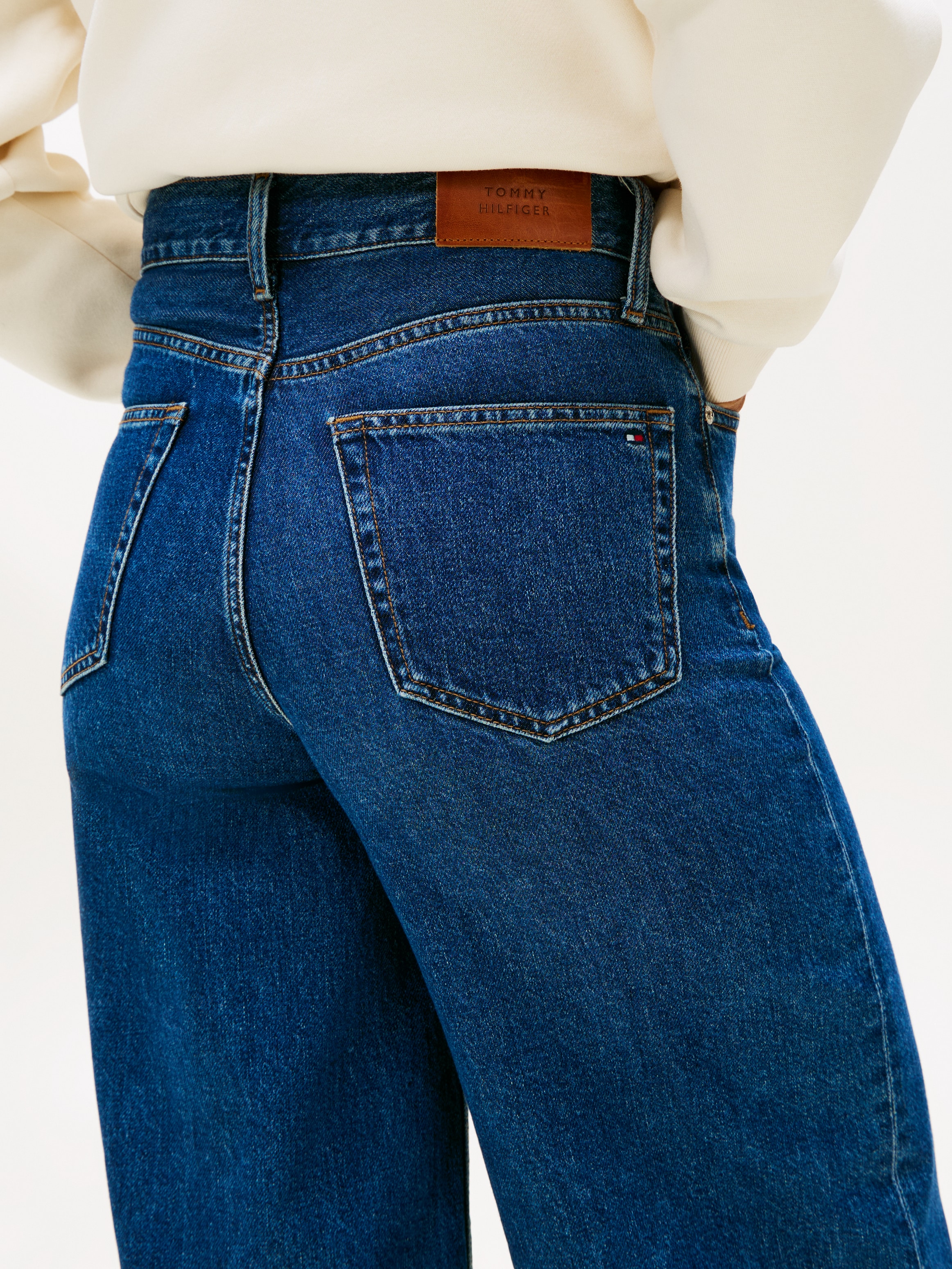 Tommy Hilfiger High-waist-Jeans "DNM 70s WIDE LEG HW" günstig online kaufen