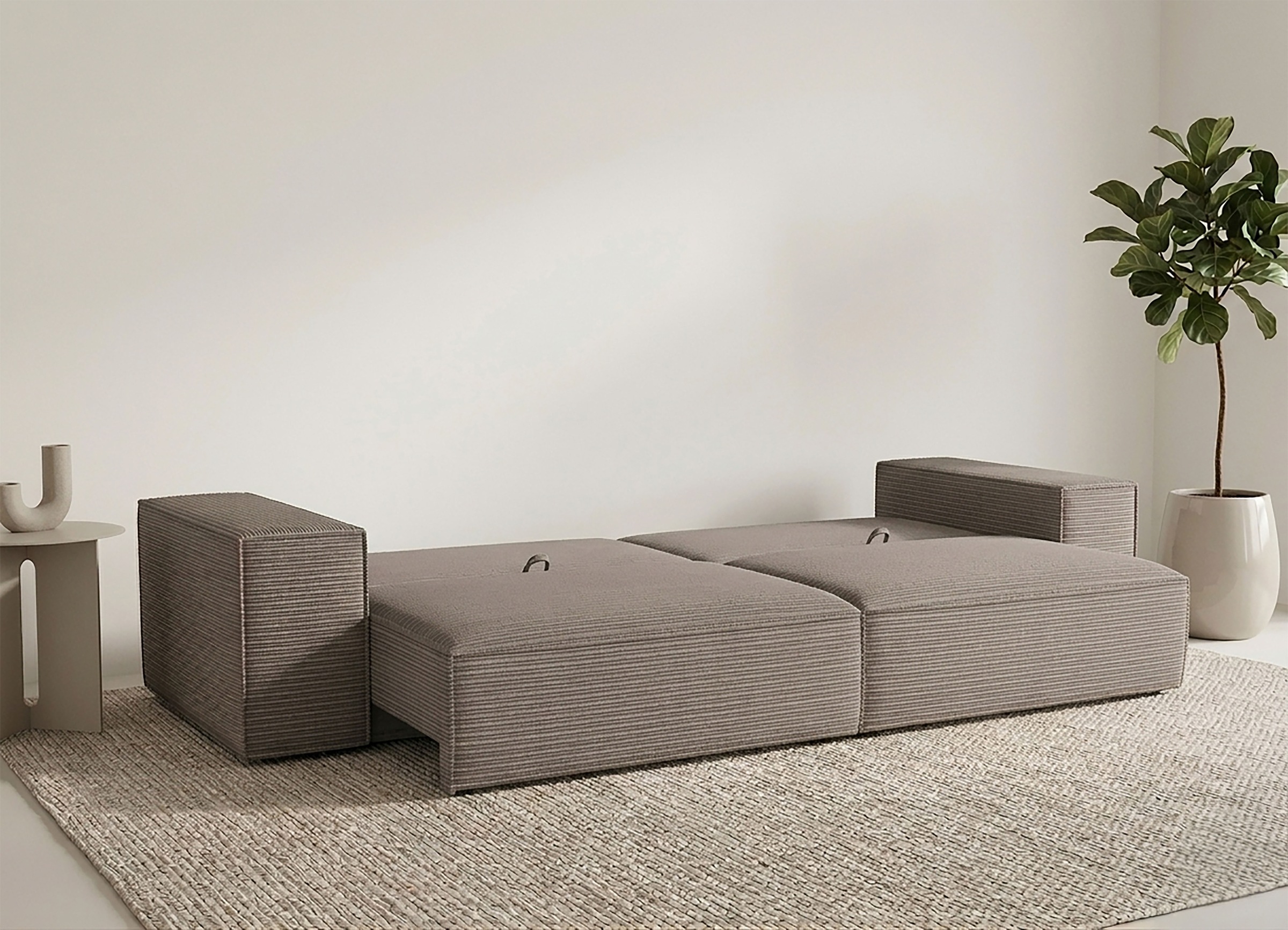 Trends by HG Big-Sofa »CONOR« Schlaffunktion + Bettkasten