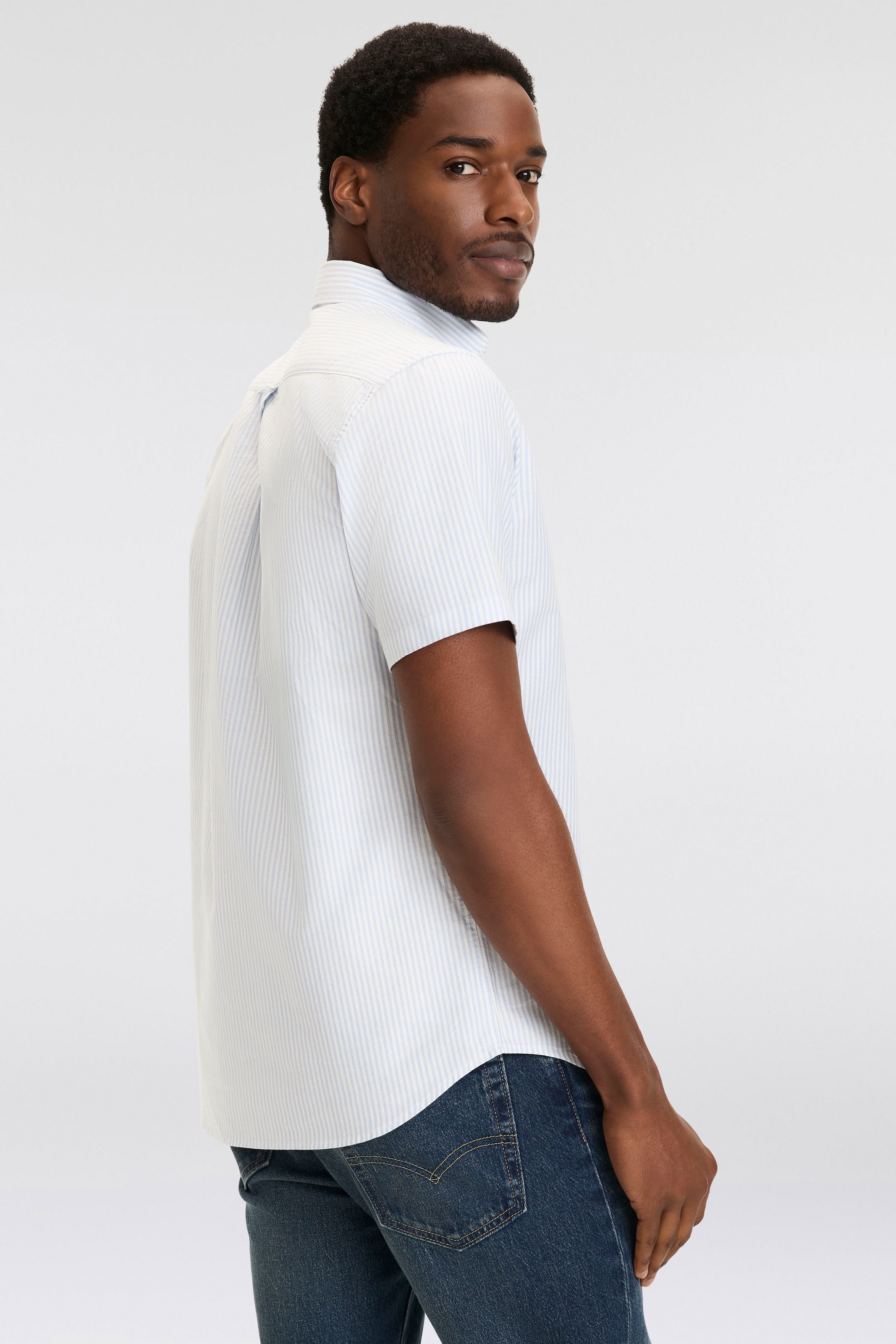 Gant Kurzarmhemd »REG CLASSIC OXFORD STRIPE SS SHIRT«