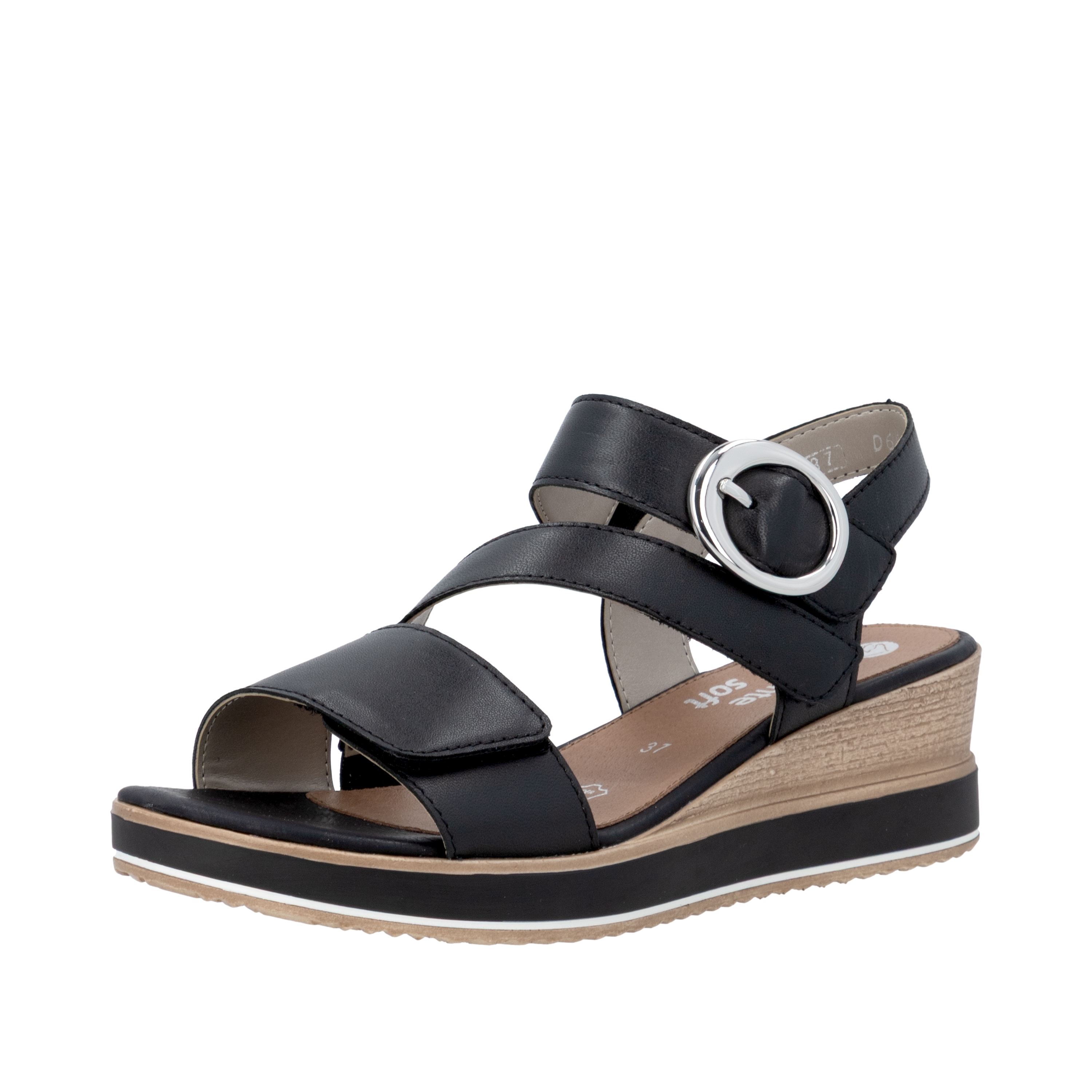 Remonte 1100000002199 Sommerschuh, Riemchensandale mit praktischen Klettverschlüssen