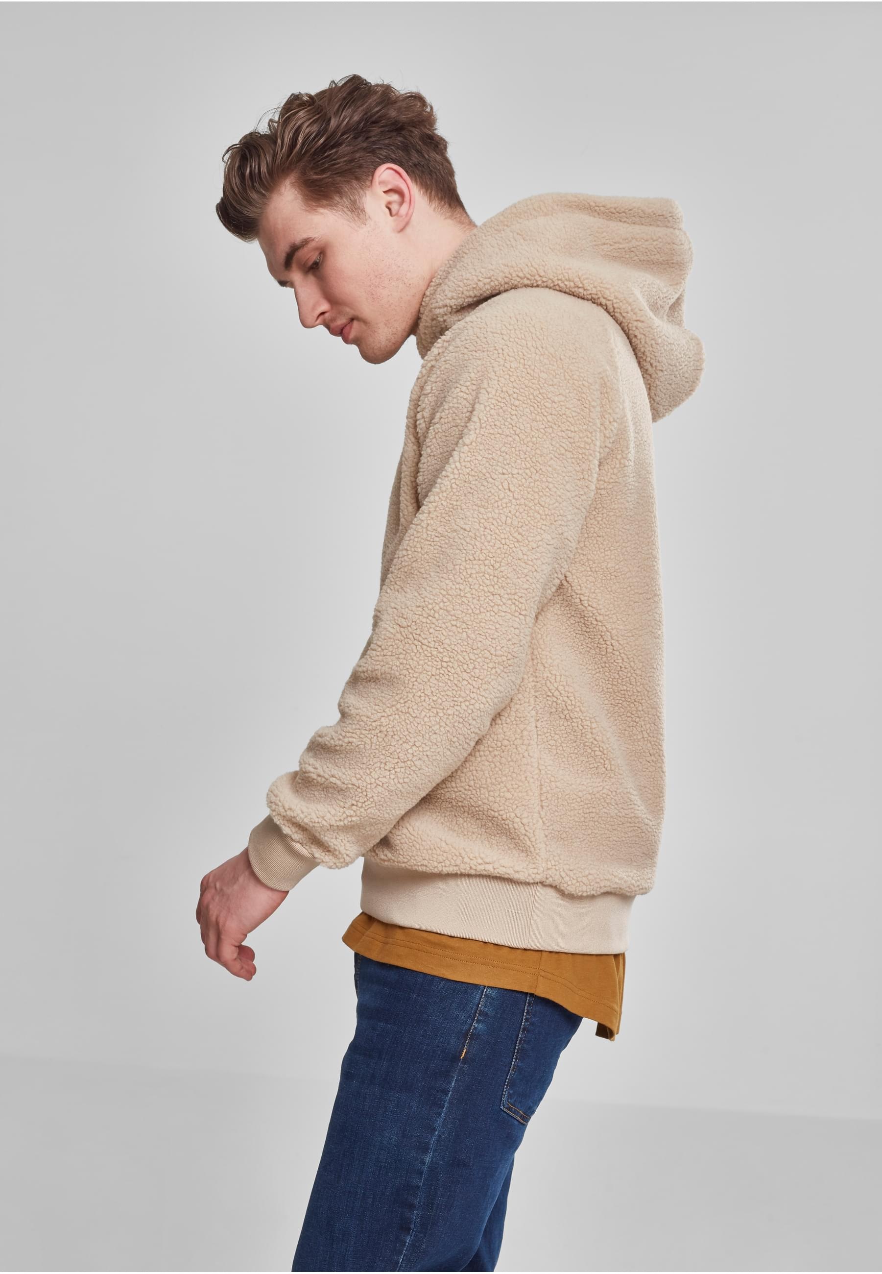 URBAN CLASSICS Sweatshirt »Urban Classics Herren Sherpa Hoody«, (1 tlg.)