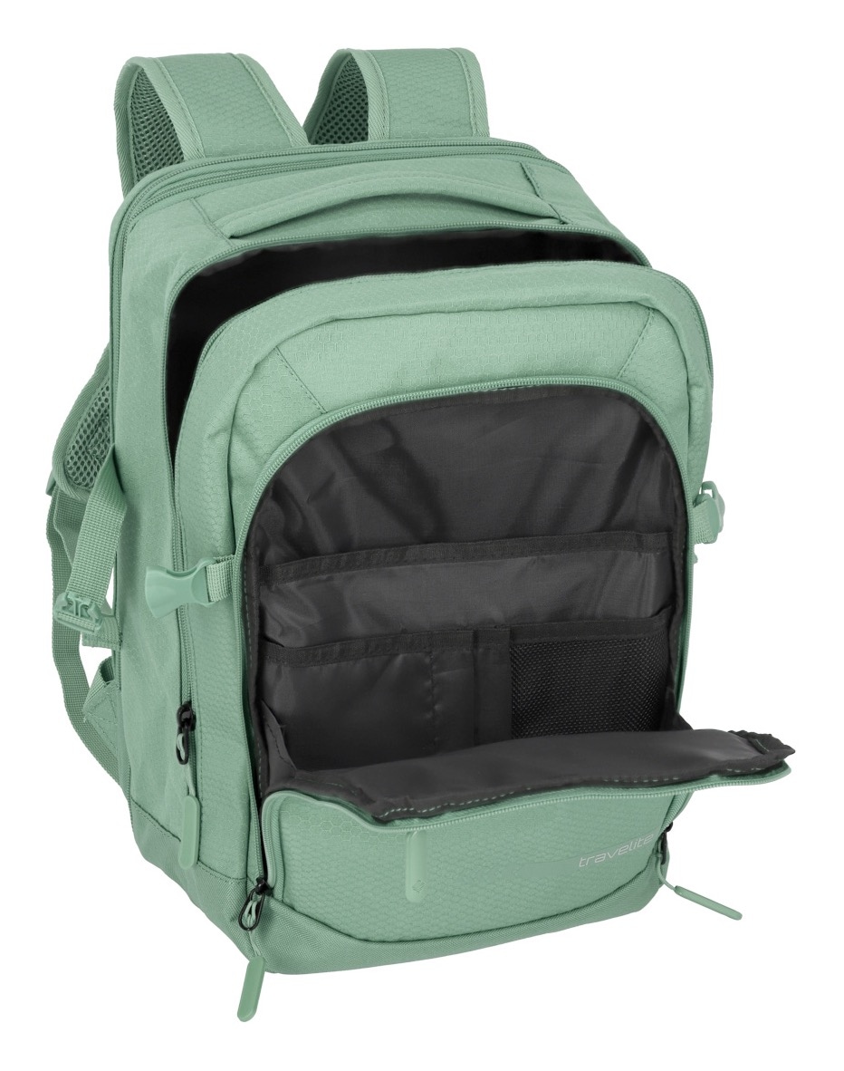 travelite Laptoprucksack »KICK OFF Cabin Rucksack«, Reiserucksack Freizeitrucksack Kabinengepäck Arbeitsrucksack