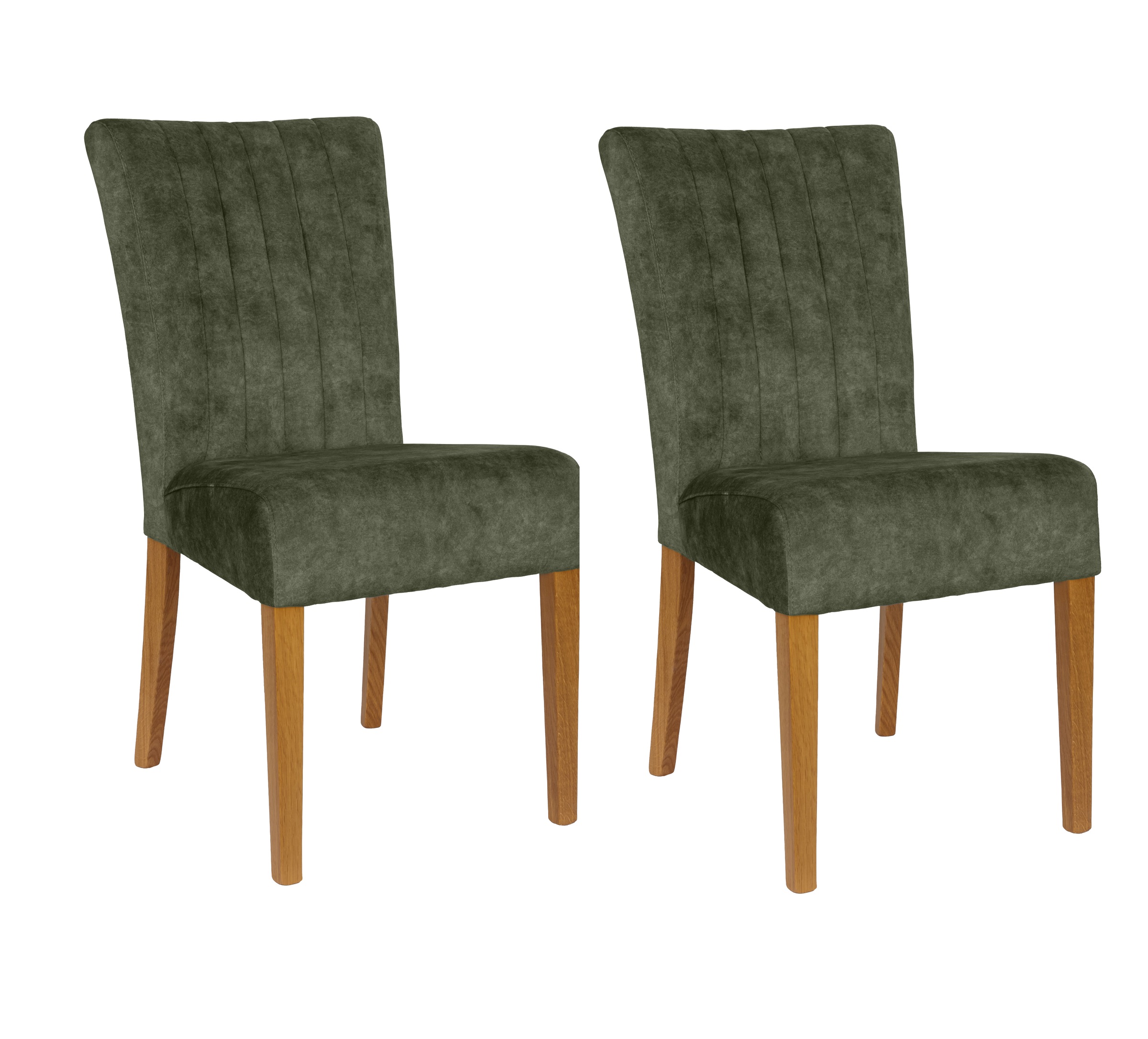 Home affaire 4-Fußstuhl (Set) 2 Stk.vertikale Nähte in der Rückenlehne günstig online kaufen