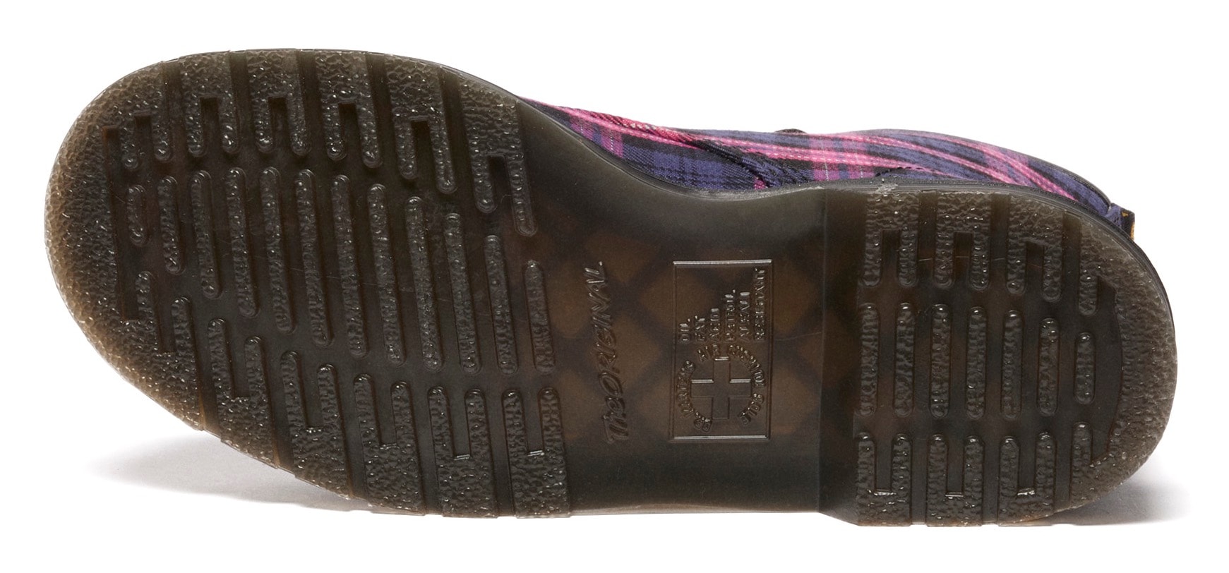 DR. MARTENS Schnürstiefelette »1460 8 Eye Boot«  Festival, Blockabsatz, Schnürboots mit gelber Rahmennaht