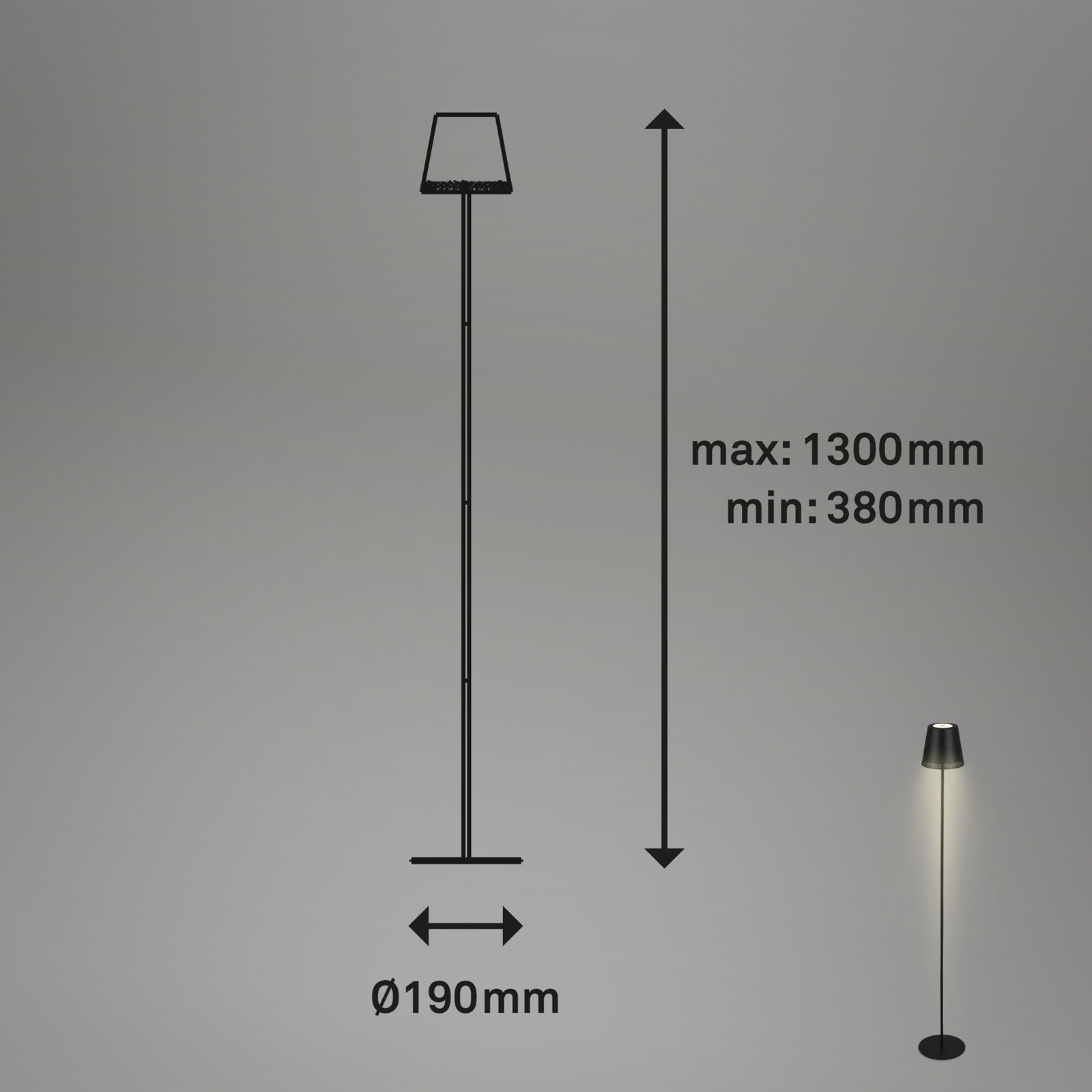 Briloner Leuchten Stehlampe »KIKI«