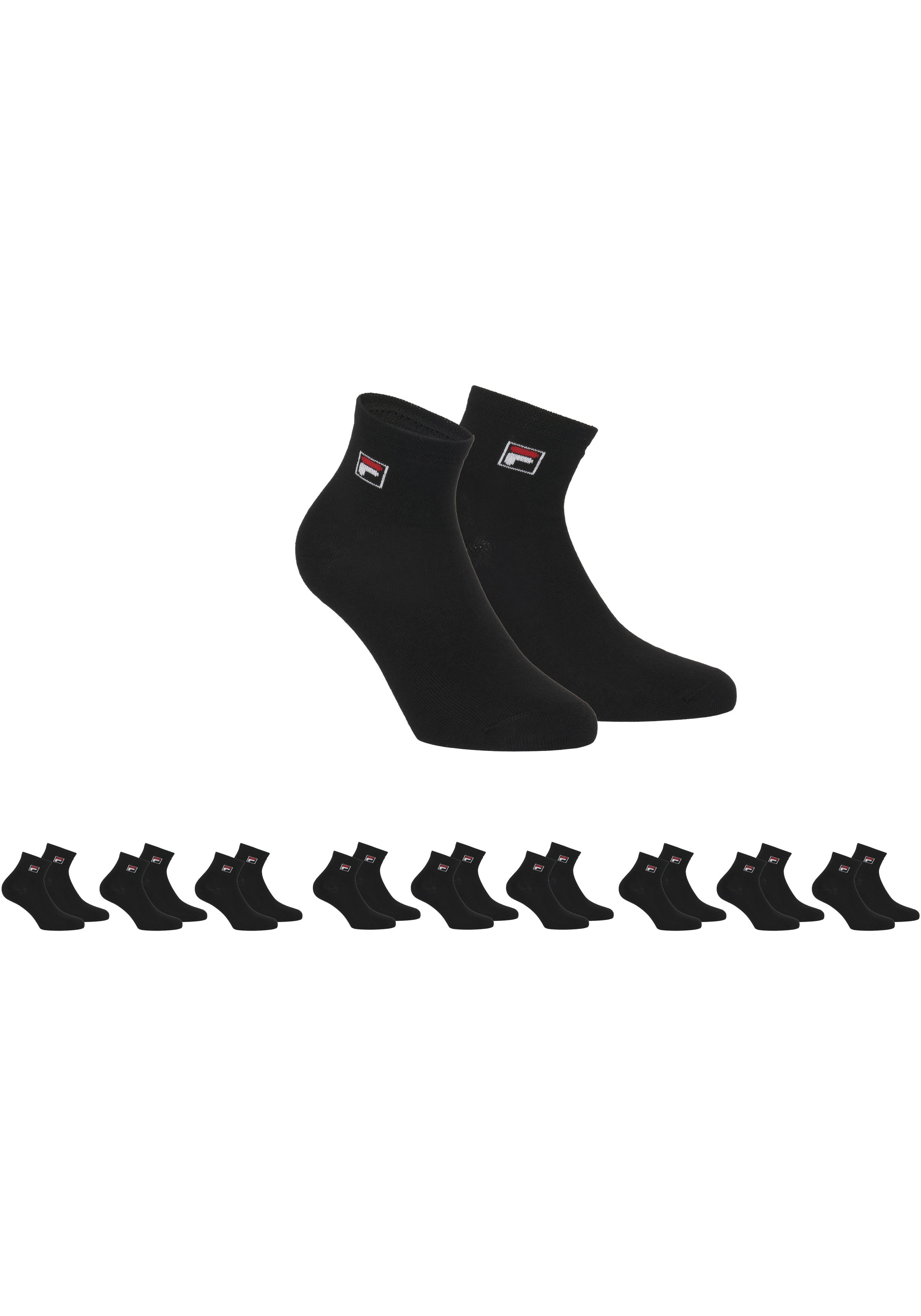 Fila Kurzsocken "UNISEX QUARTER PLAIN SOCKS" 9 Paar tlg. mit Logo-Schriftzu günstig online kaufen