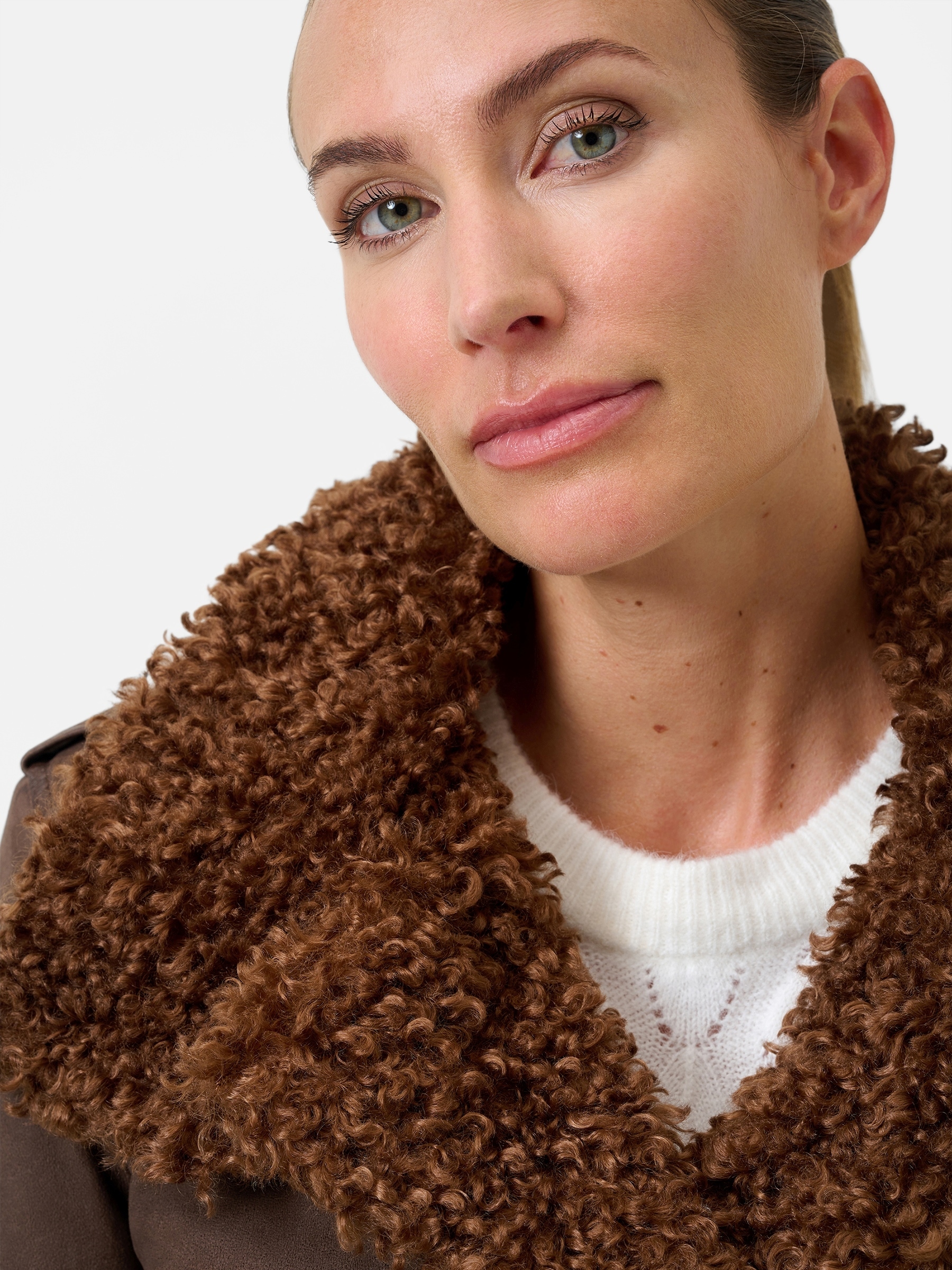 RICANO Bikerjacke »Lederjacke Natalia« ohne Kapuze Handgefertigt aus echtem Leder