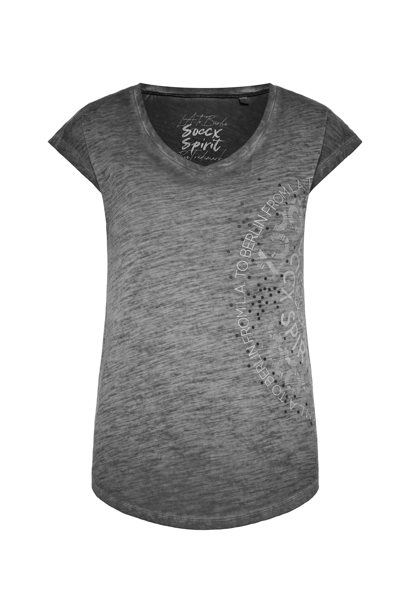 SOCCX V-Shirt, mit überschnittenen Schultern
