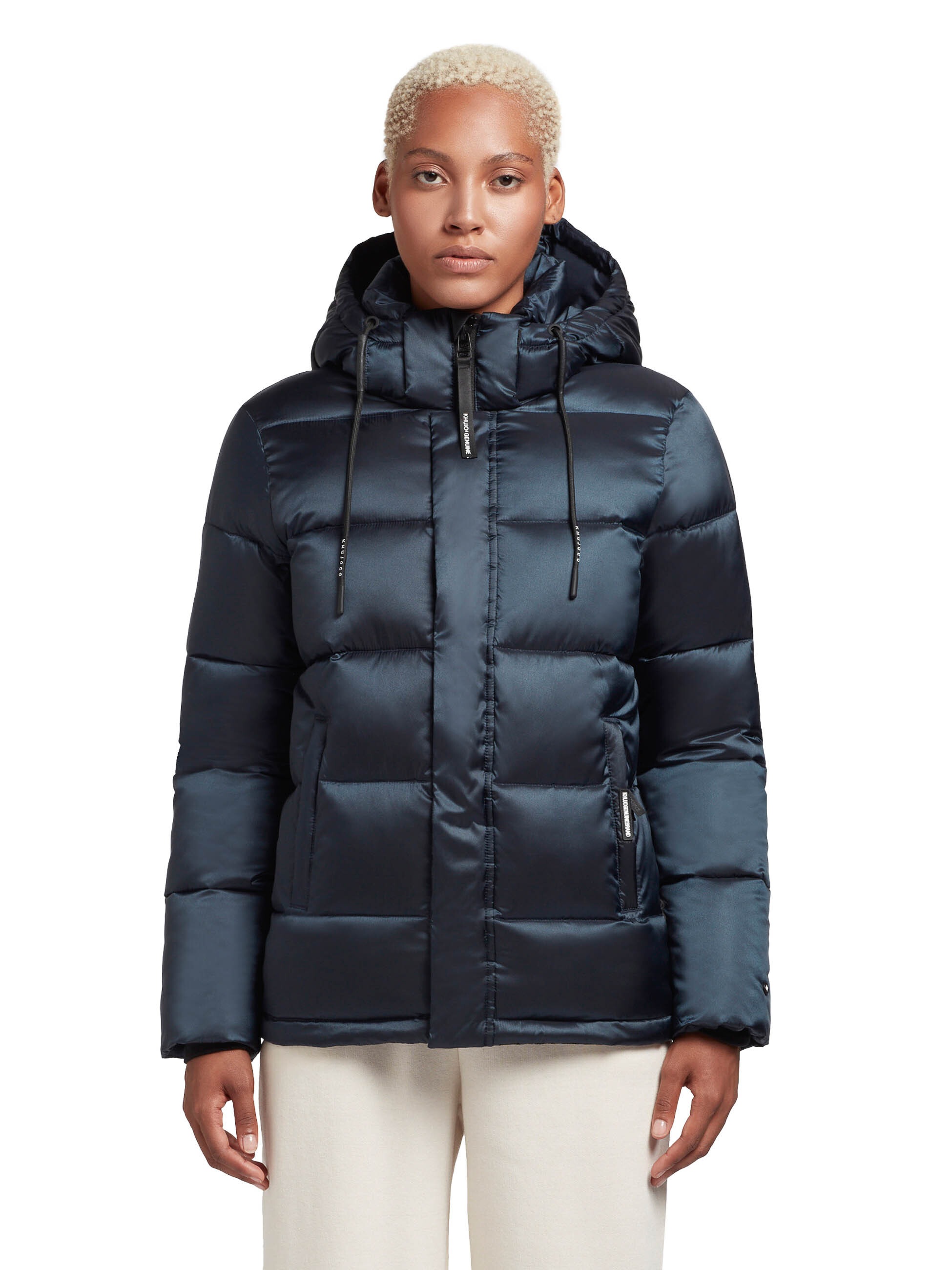 khujo Steppjacke »EVONA SATIN«, (1 St.), mit Kapuze