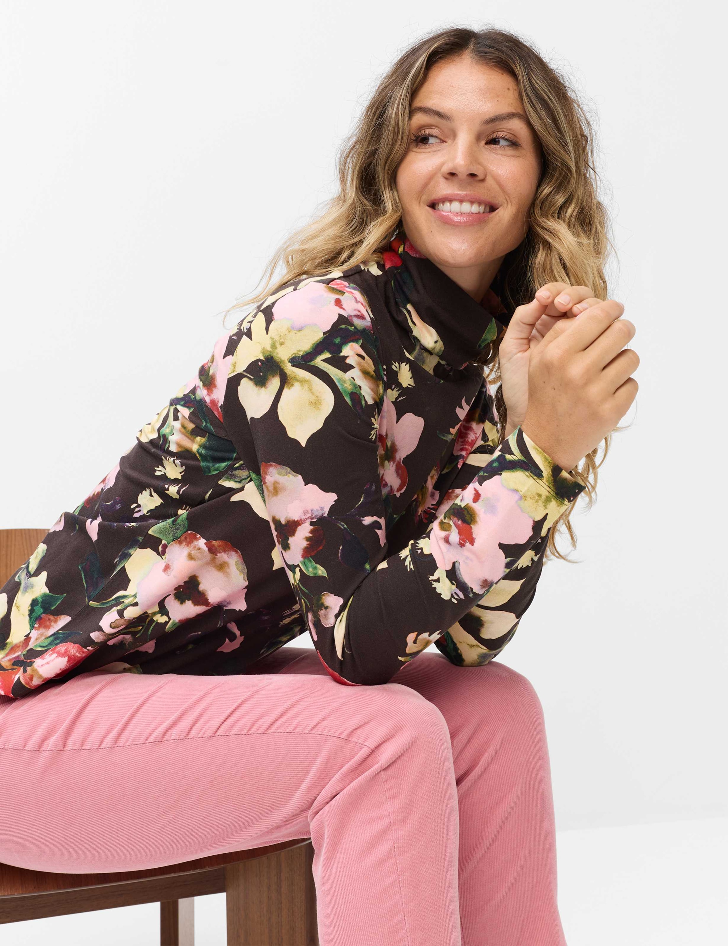 Brax Langarmshirt »Style CARINA L« Jersey: Langarmshirt im Baumwollmix