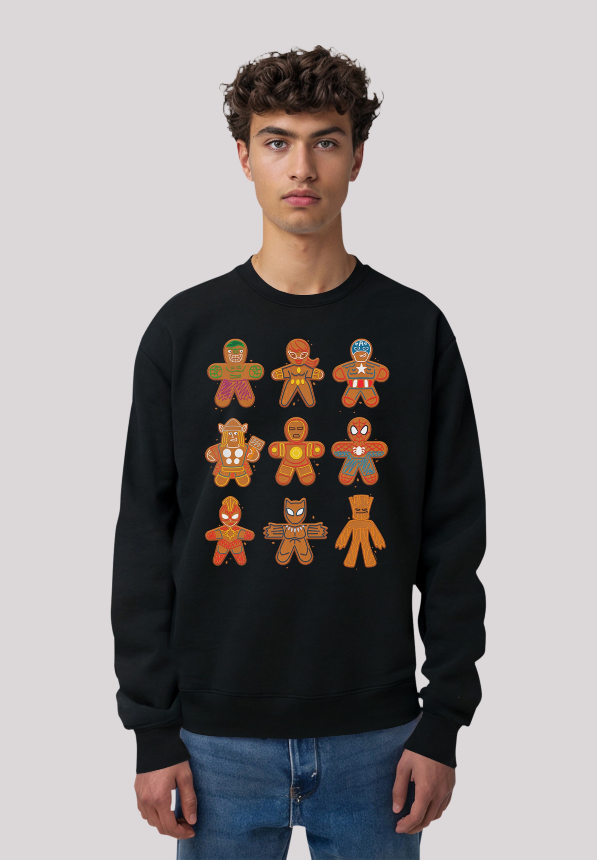 Sweatshirt »Marvel Universe Christmas Gingerbread Avengers«, Premium Qualität