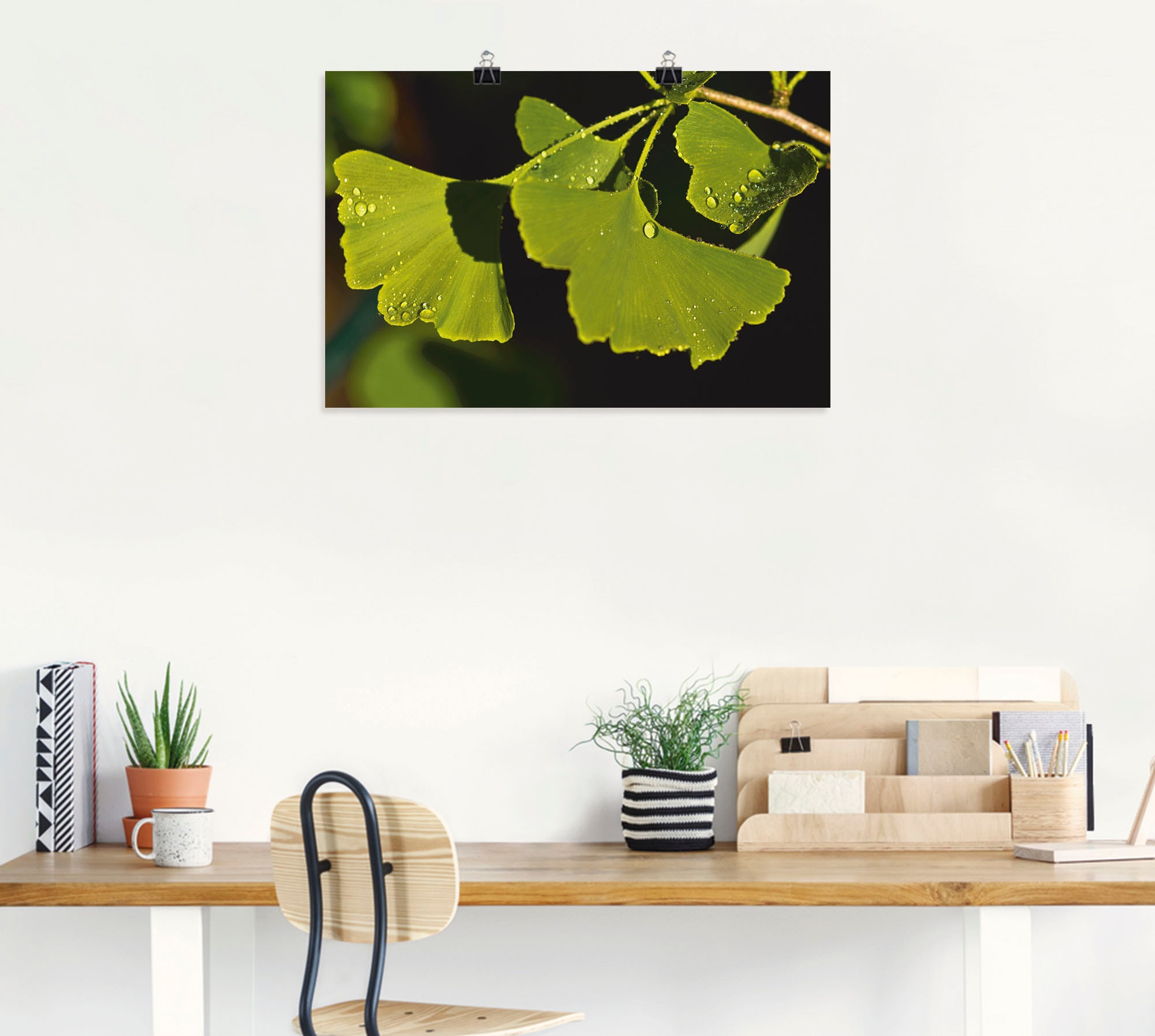 Artland Wandbild »Ginkgo Blätter«, Blätter, (1 St.), als Alubild, Outdoorbild, Poster in verschied. Größen