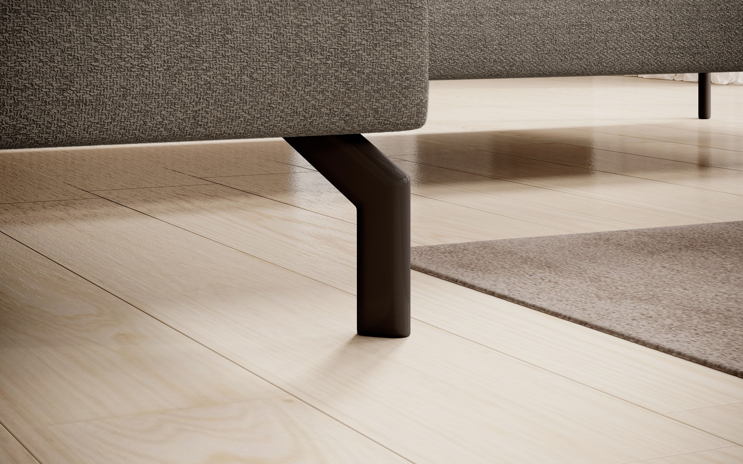 INOSIGN Ecksofa »Cross, mit softem Sitz, L-Form, wendbare Zierkissen, Breite 284 cm«, Couch mit vielen Kissen, stylische Kreuznaht, elegante Metallfüße