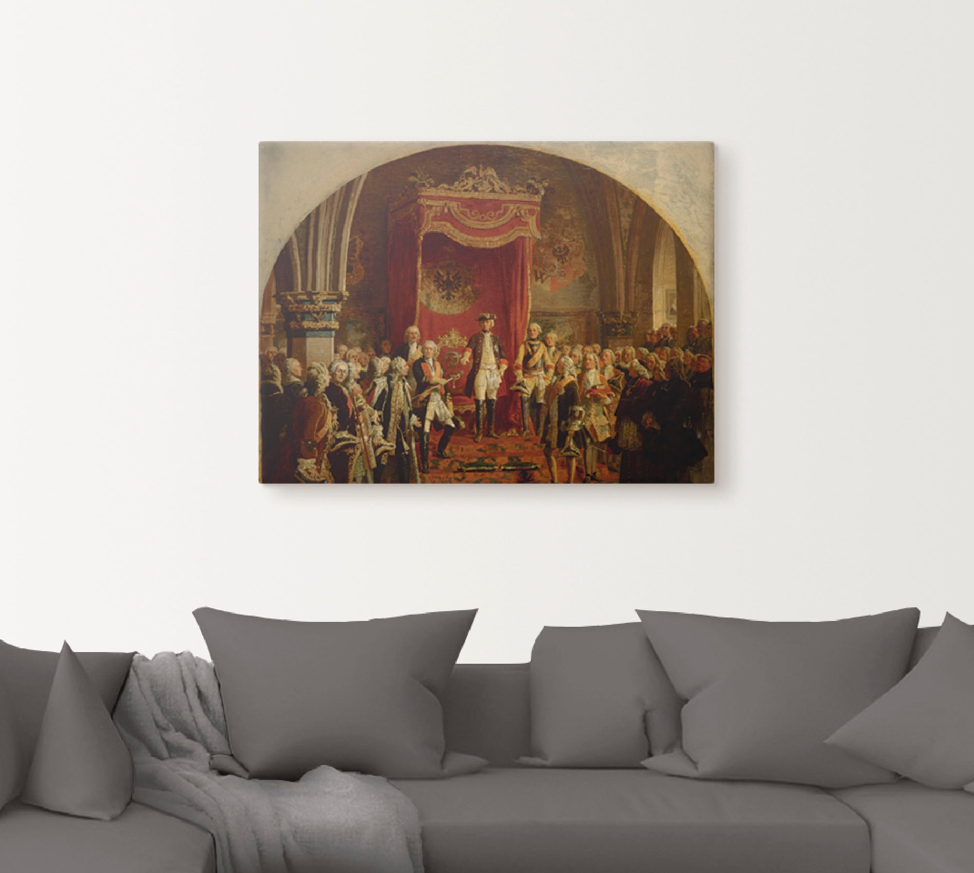Artland Leinwandbild »Huldigung Friedrich dem Großen«, Menschen, (1 St.), auf Keilrahmen gespannt