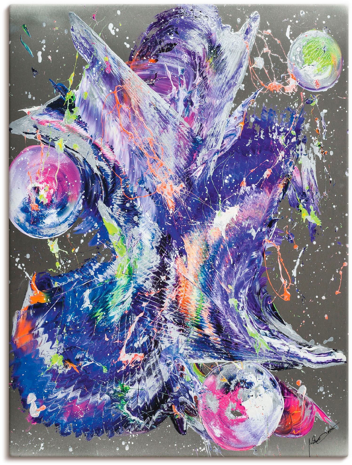 Artland Leinwandbild "Abstraktion XV", Muster, (1 St.), auf Keilrahmen gesp günstig online kaufen