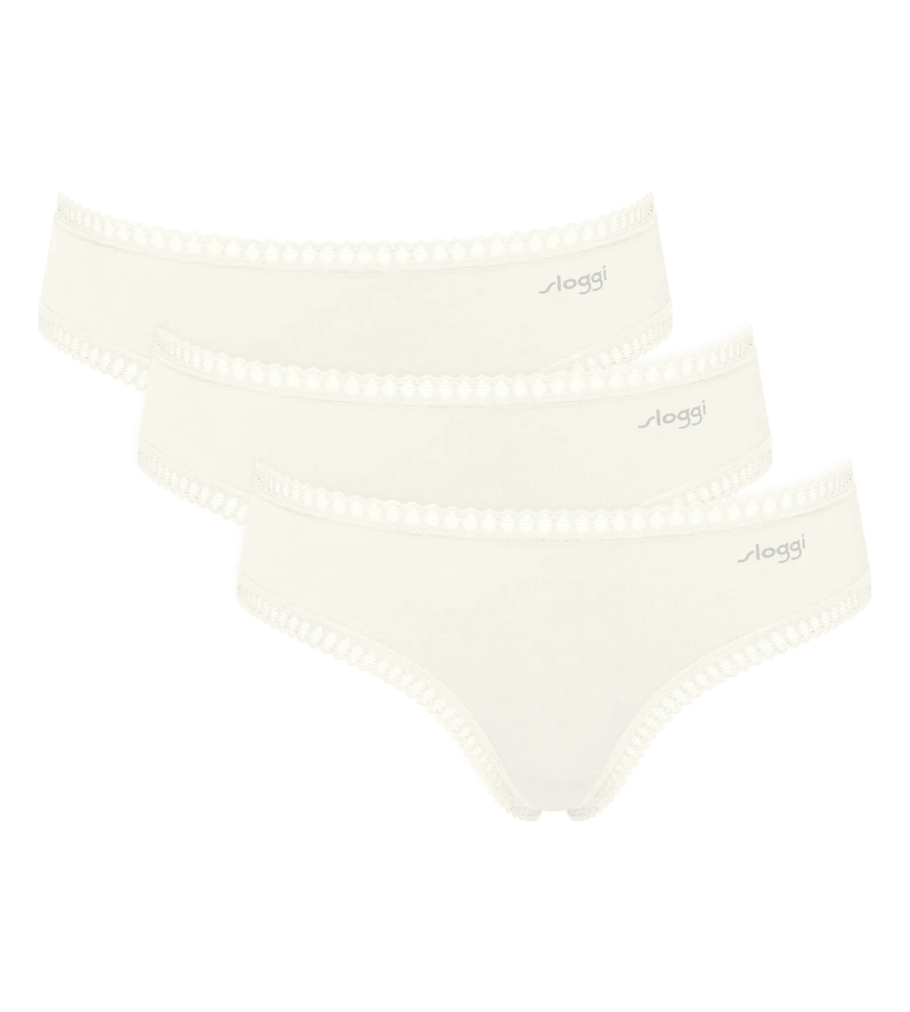 sloggi Hipster "GO Crush" mit Spitzendetails, Multipack