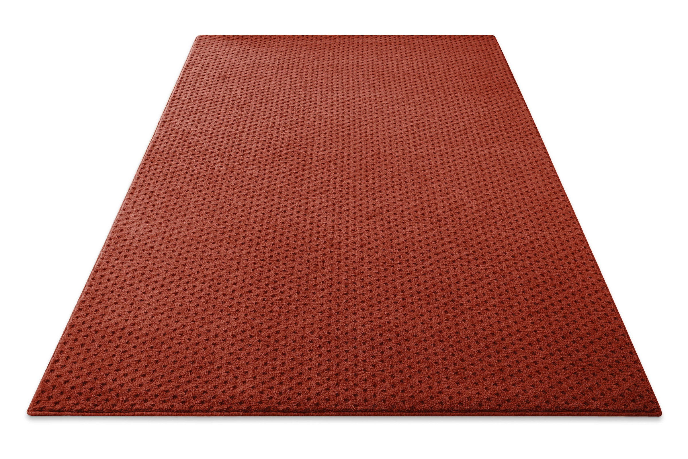 Wecon home Teppich »Castello THREE« rechteckig 7 mm Höhe Schurwolle, Kurzflor mit Hoch-Tief-Effekt, Wohnzimmer, Rautenmuster