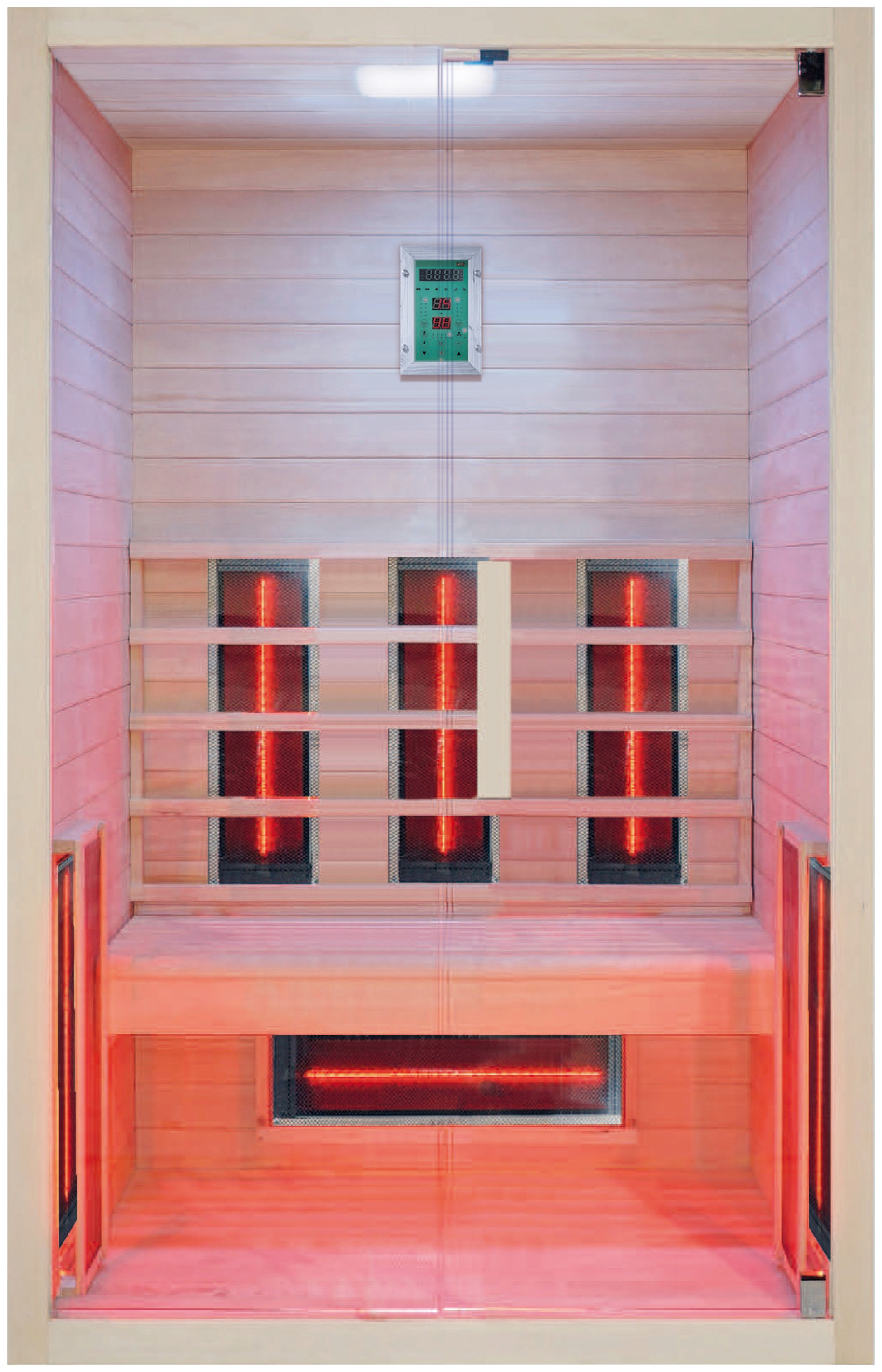 RORO Sauna & Spa Infrarotkabine »ABN Z432«, Fronteinstieg, inkl Fußboden und Steuergerät