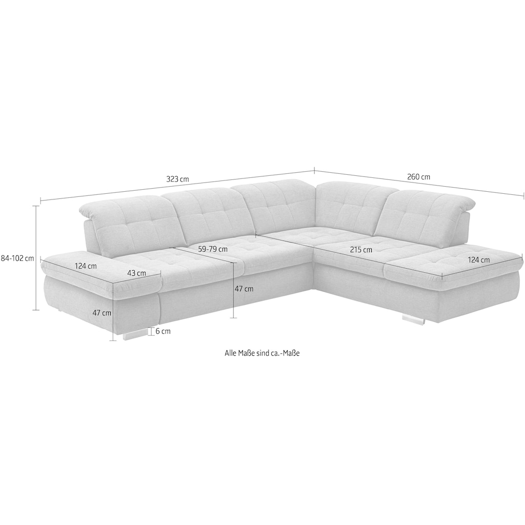 Die PlanBar Ecksofa »MP-IN17004 L-Form«