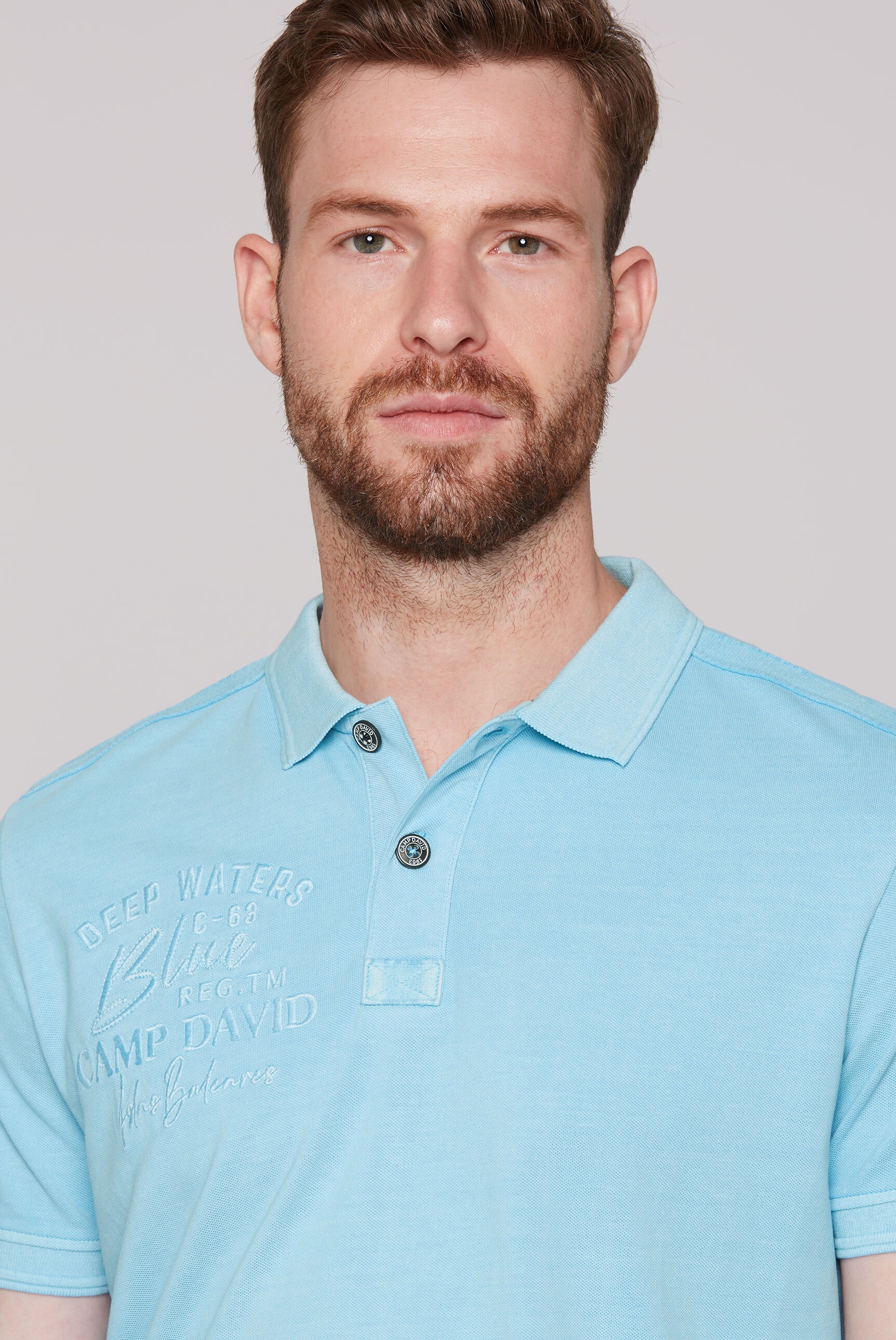 CAMP DAVID Poloshirt, aus Baumwolle