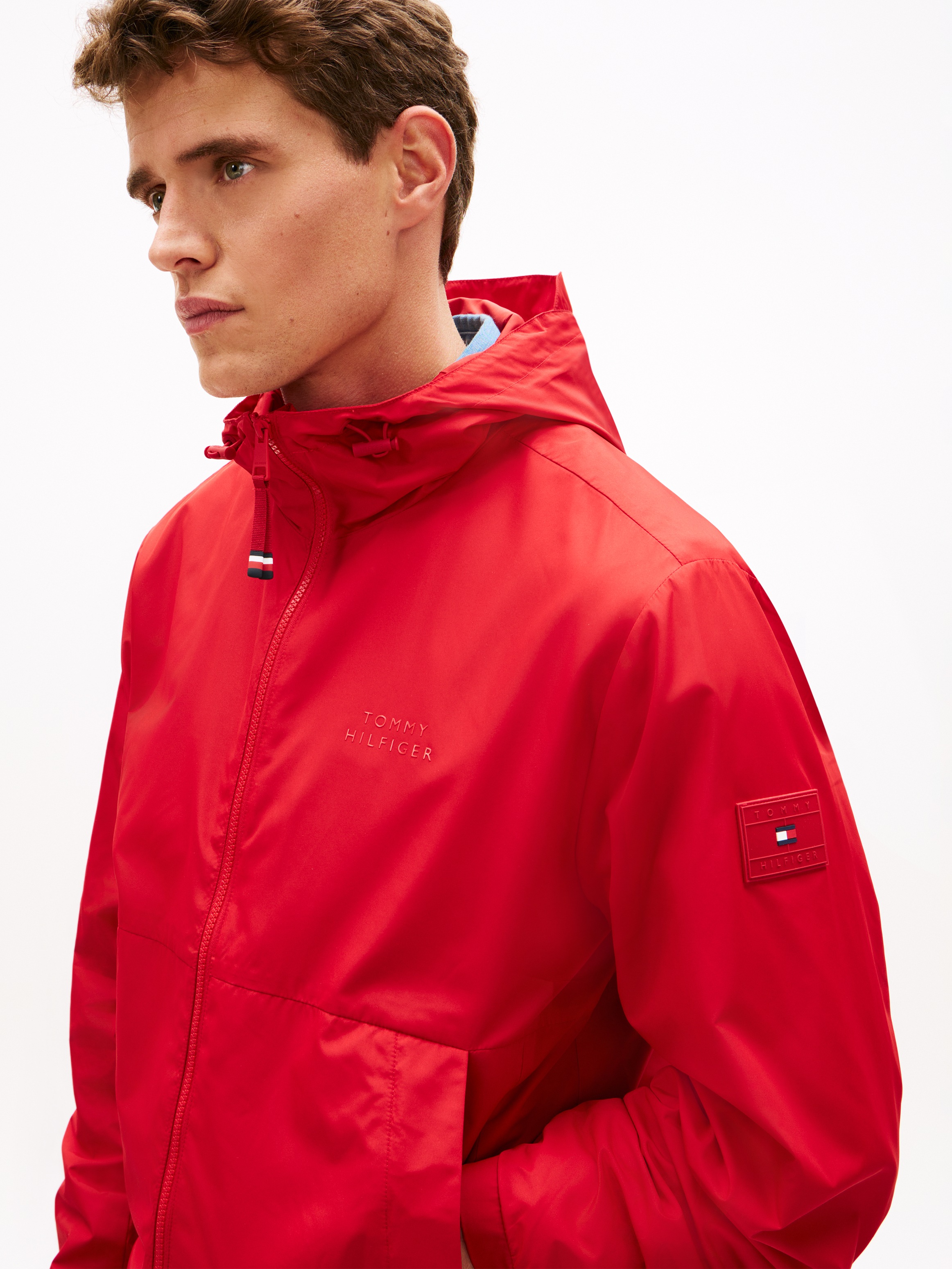 Tommy Hilfiger Allwetterjacke "BRANDED HOODED" mit Kapuze Regular fit mit K günstig online kaufen