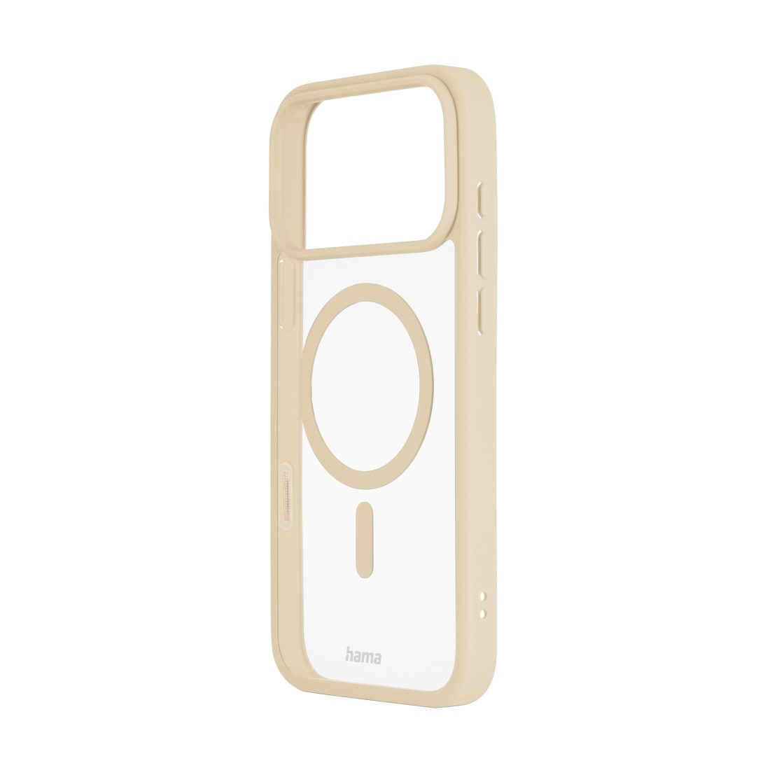 Hama Smartphone-Hülle »Handyhülle für Apple iPhone 17 Pro Max, magnetisch, Apple MagSafe, Qi2« Apple iPhone 17 Pro Max Wireless Charging, passgenaue Anti-Rutsch-Oberfläche, transparent