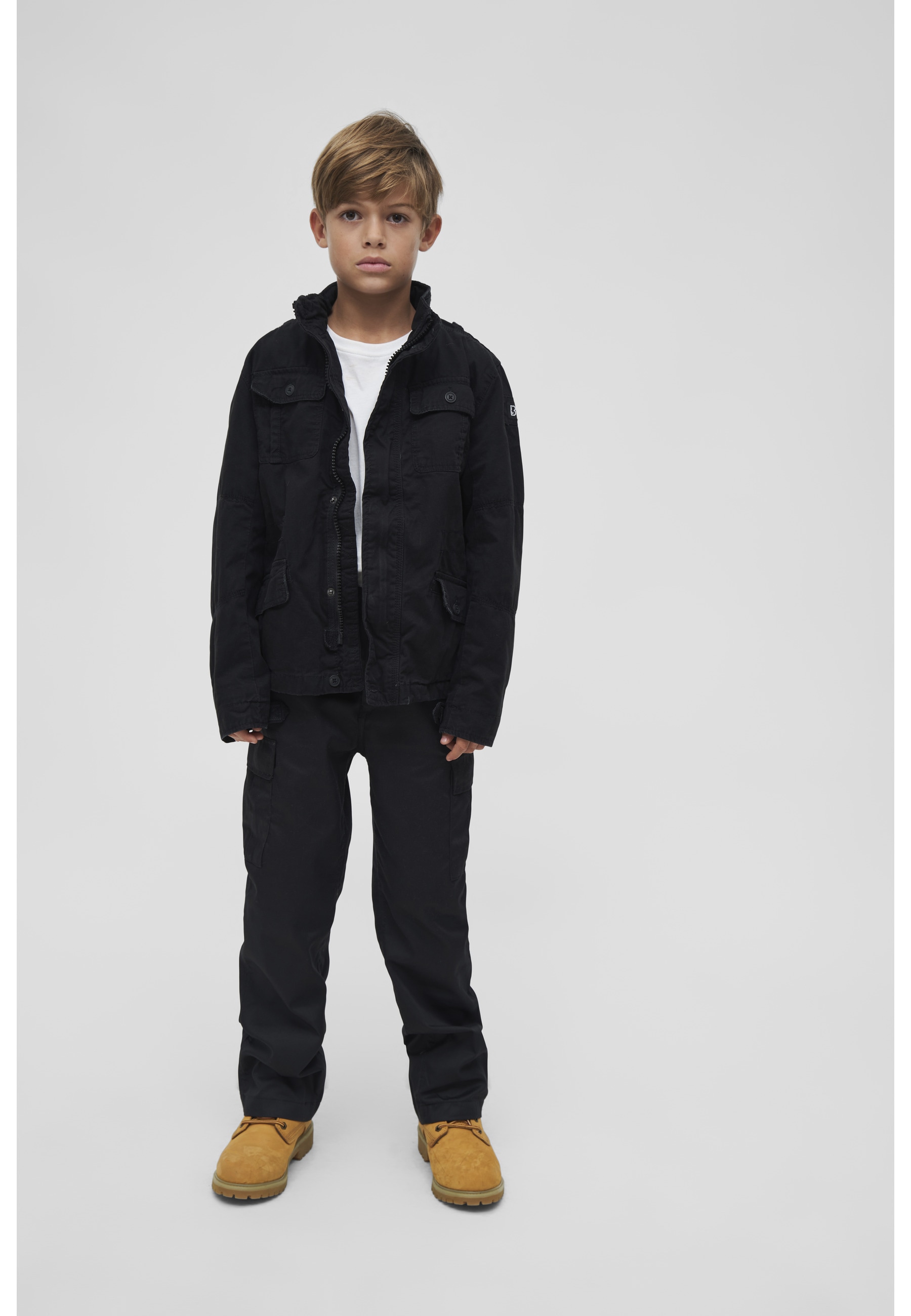 Brandit Allwetterjacke »Brandit Herren Kids Britannia Jacket« 1 Stk. tlg. ohne Kapuze