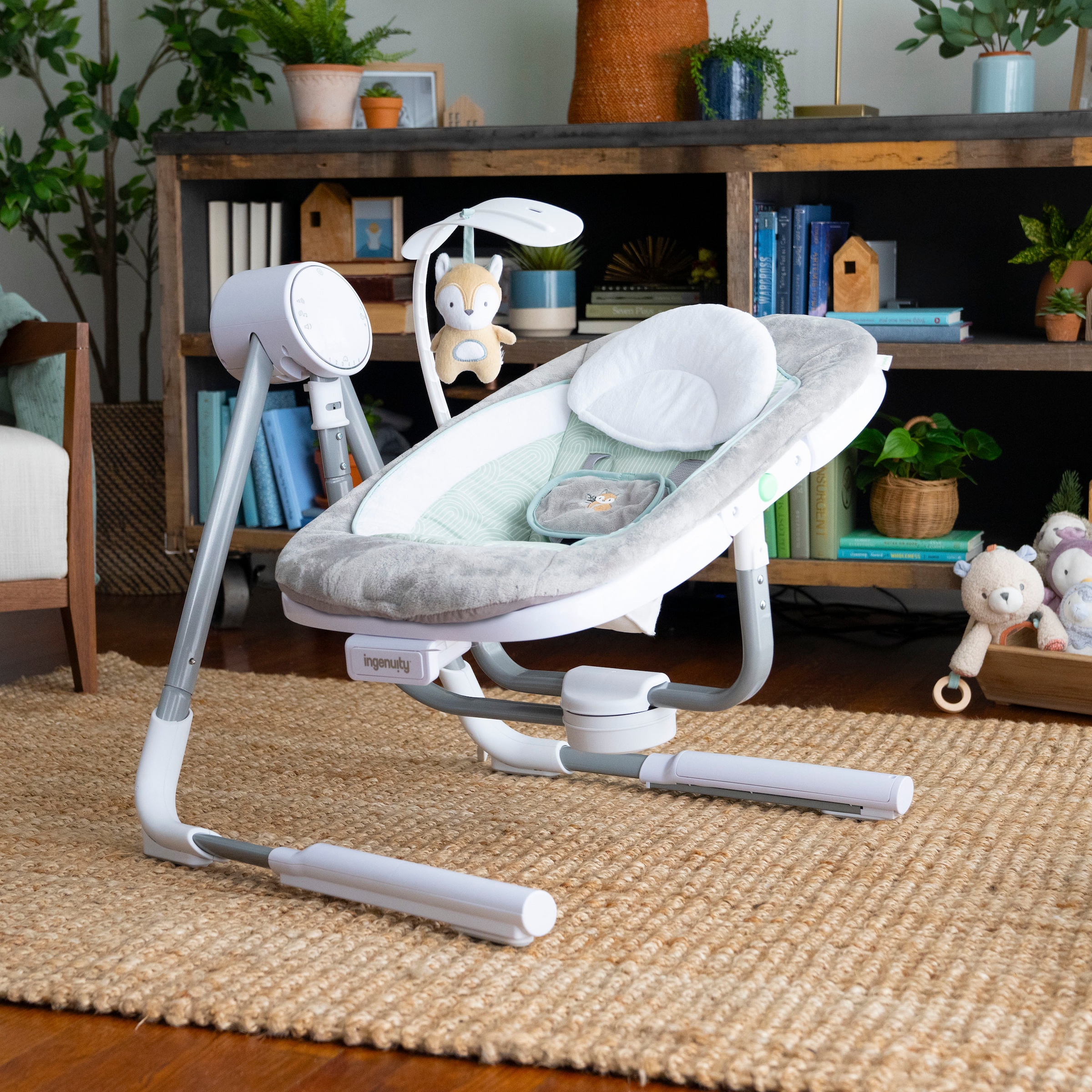 ingenuity Babywippe »AnyWay Sway Dual-Direction Portable Swing – Ray« bis 9 kg mit Sound-Effekt