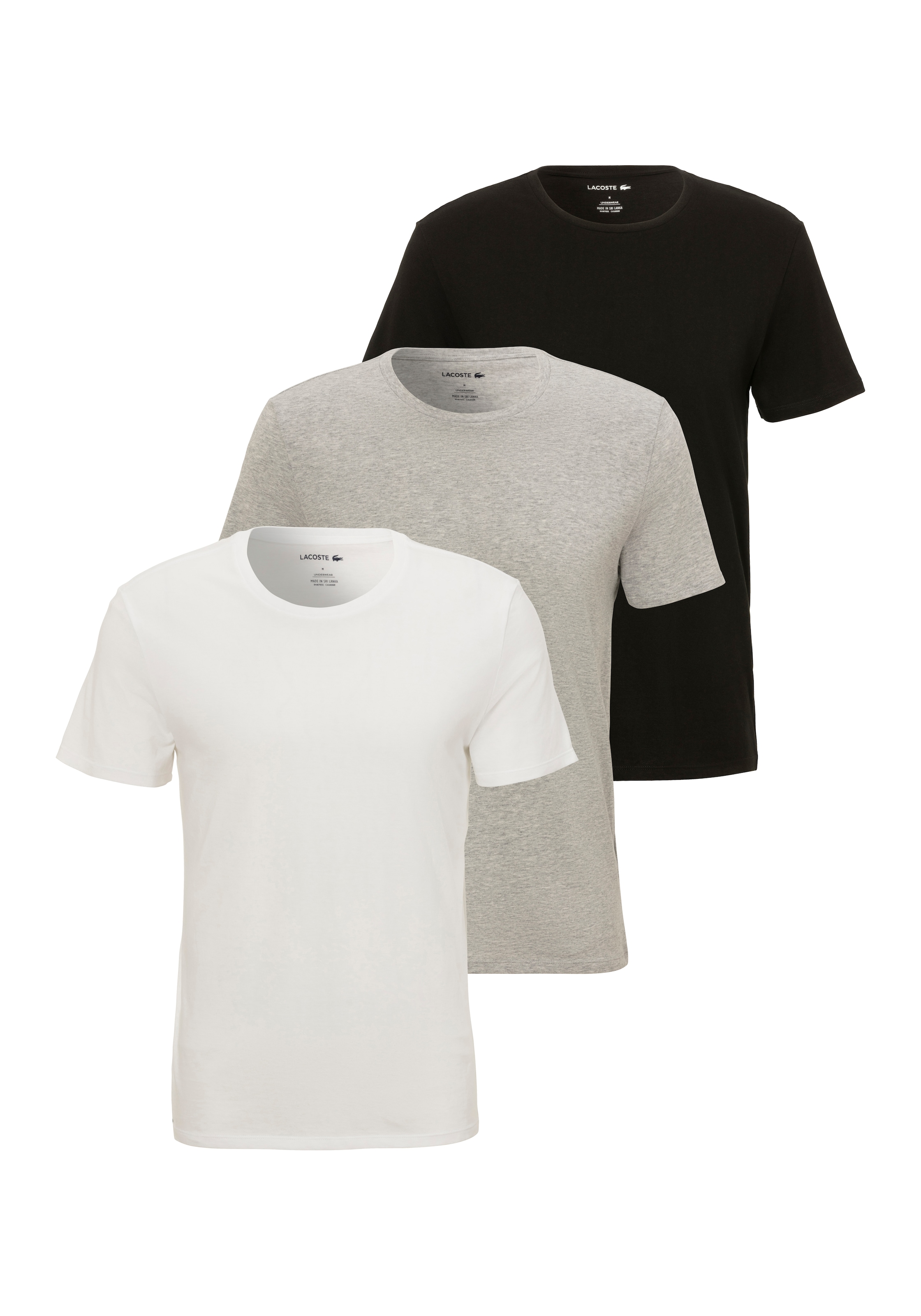 Lacoste T-Shirt "3 PACK TEE", mit Rundhalsausschnitt günstig online kaufen