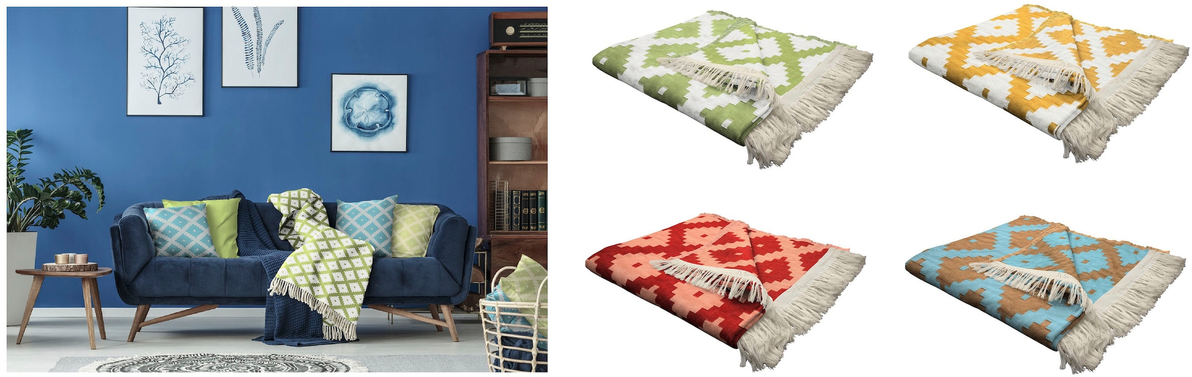 Adam Wohndecke »Maroccan Shiraz«, mit aufregendem Muster, Kuscheldecke