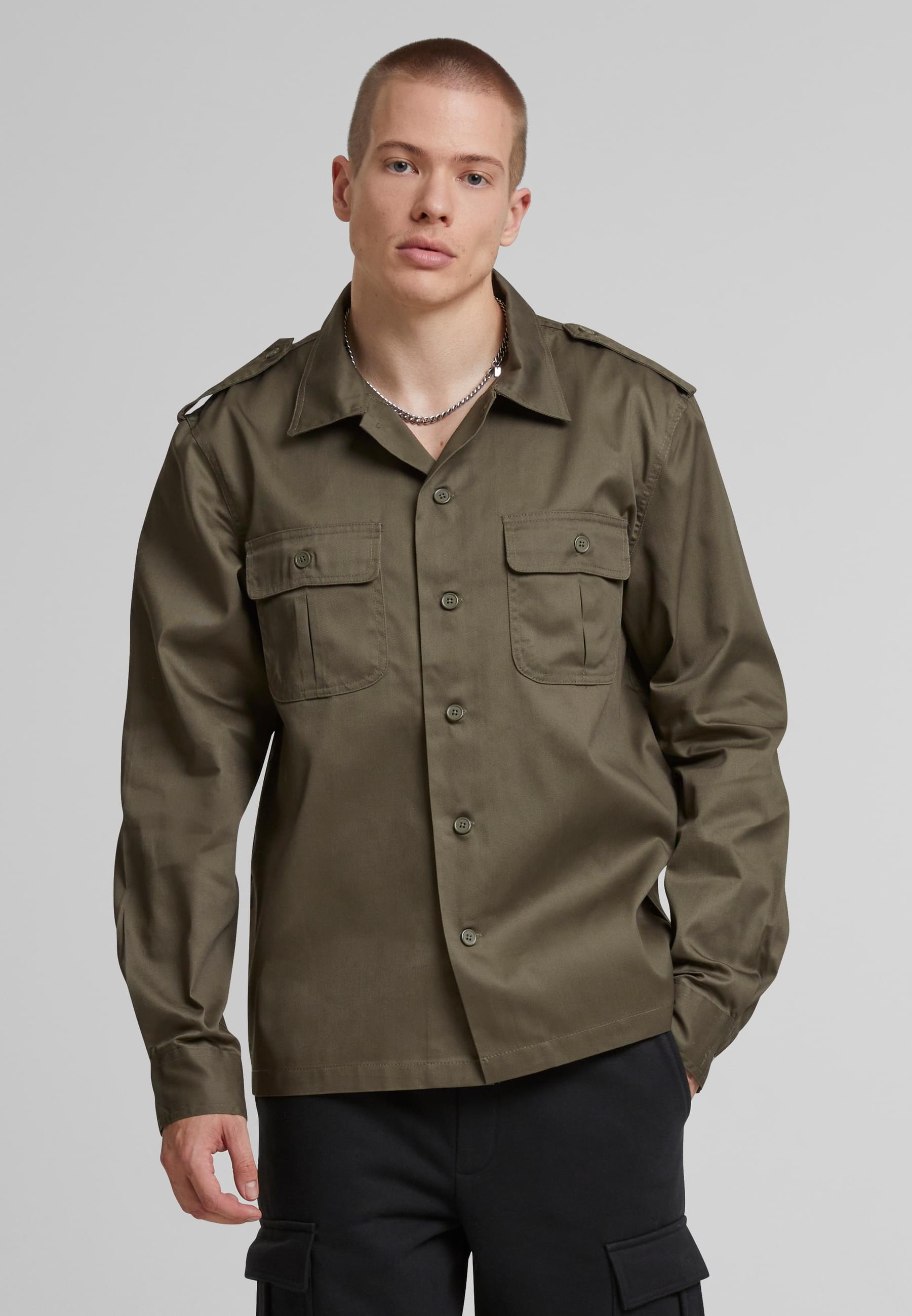 Brandit Langarmhemd »Brandit Herren US Shirt«, (1 tlg.)