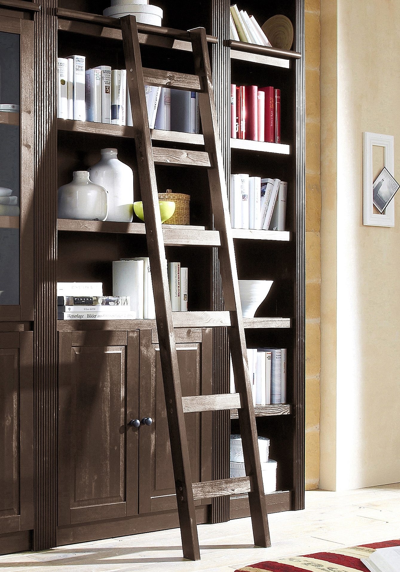 OTTO home Leiterregal "Bergen" aus massivem Kiefernholz, mit 6 Trittsprosse günstig online kaufen