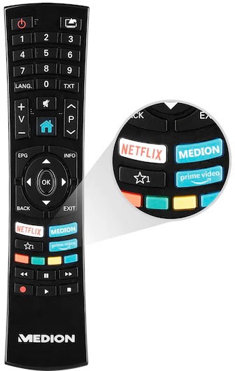 Medion® LED-Fernseher »MD31521 EU«, 4K Ultra HD, Smart-TV