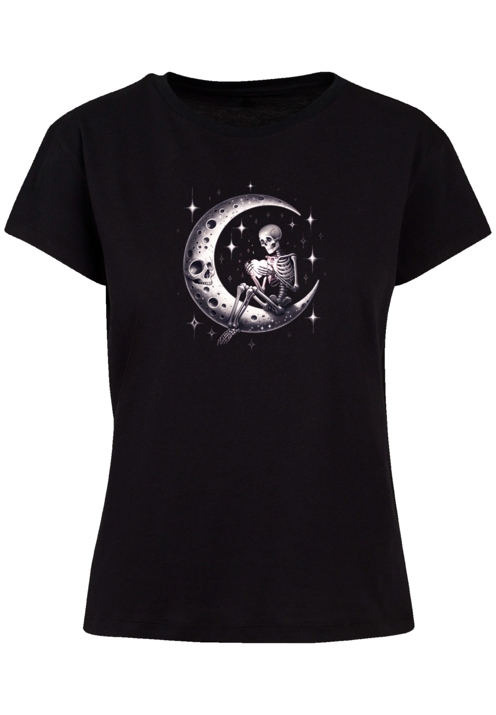 F4NT4STIC T-Shirt »Gothic Valentinstag Skelett Mond«, Premium Qualität