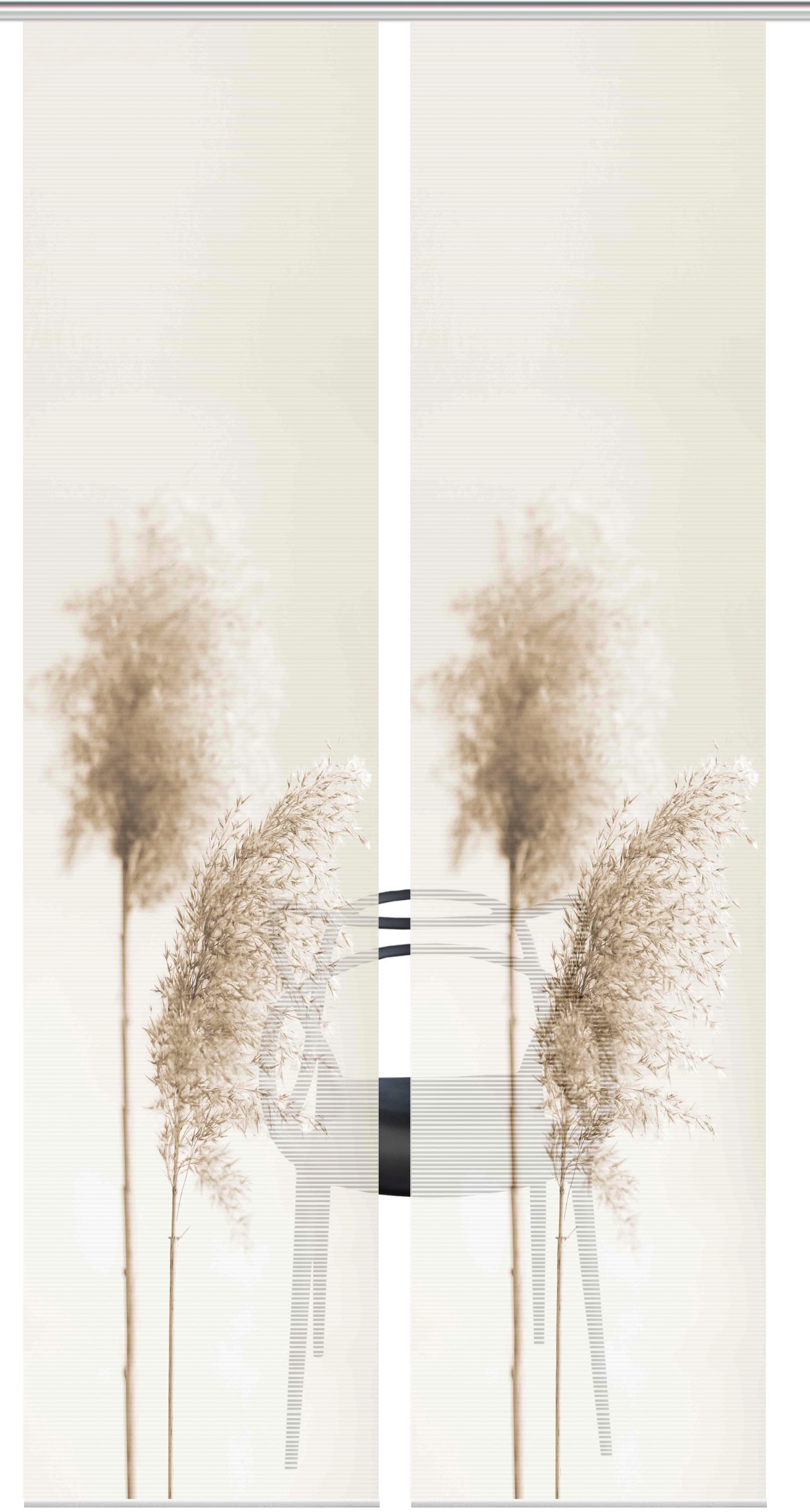 Vision S Schiebegardine "IRLOS 2er SET" Paneelwagen 2 Stk. tlg. Schiebevorh günstig online kaufen