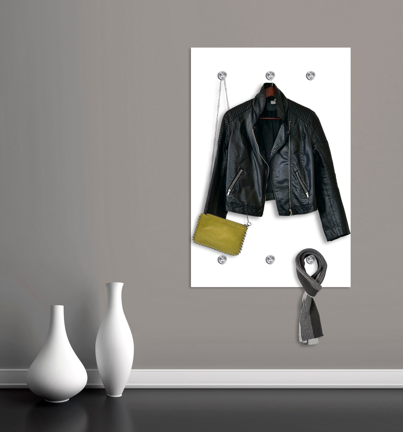 queence Garderobenleiste »IF YOU LIKE IT WEAR IT«, mit 6 Haken, 80 x 120 cm
