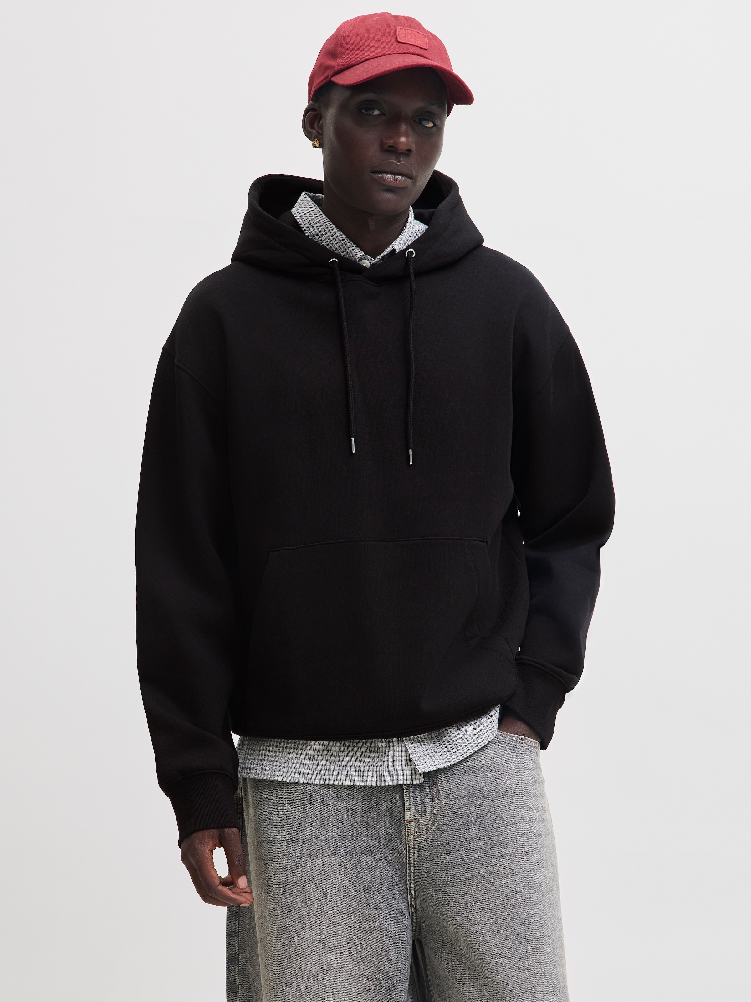 Jack & Jones "JJEACE SWEAT HOOD NOOS", Baumwollmischung, relaxed fit