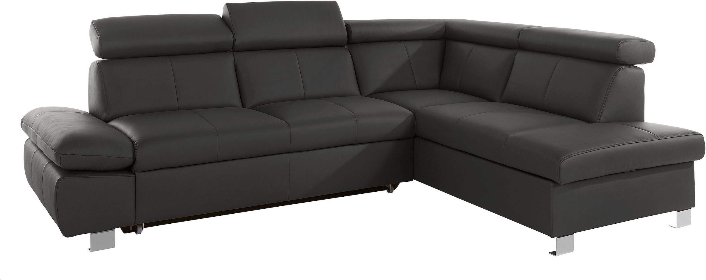 exxpo - sofa fashion Ecksofa "Happy, modern und bequem, L-Form", inkl. Kopf günstig online kaufen