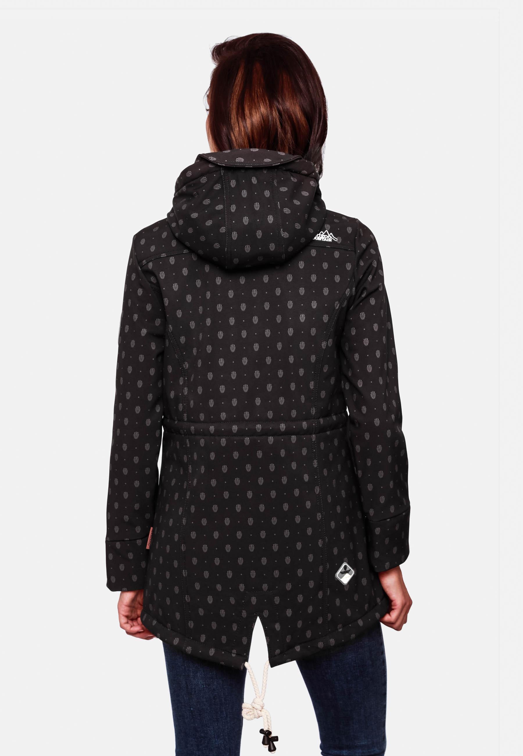 Marikoo Funktionsmantel »Zimtzicke«, Wasserdichter Softshell Parka mit Kapuze