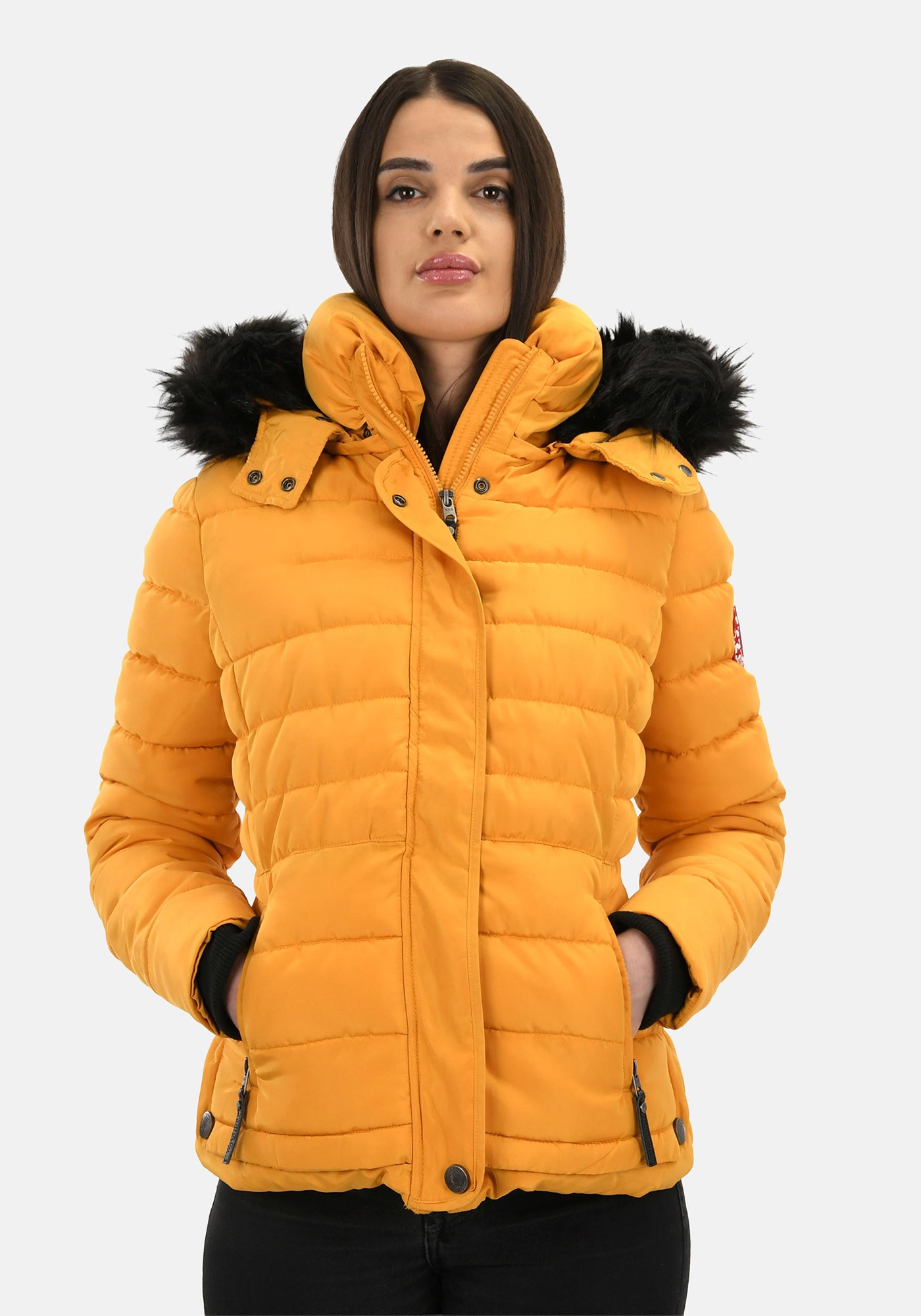 Navahoo "Chloe" hochwertige Winterjacke mit abnehmbarer Kapuze