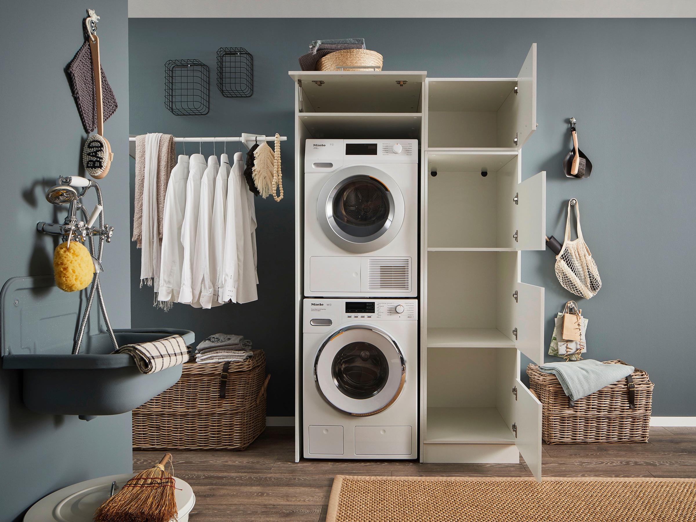 Laundreezy Mehrzweckschrank-Set LAUNDREEZY LDLK1, Breite 117,5 günstig online kaufen